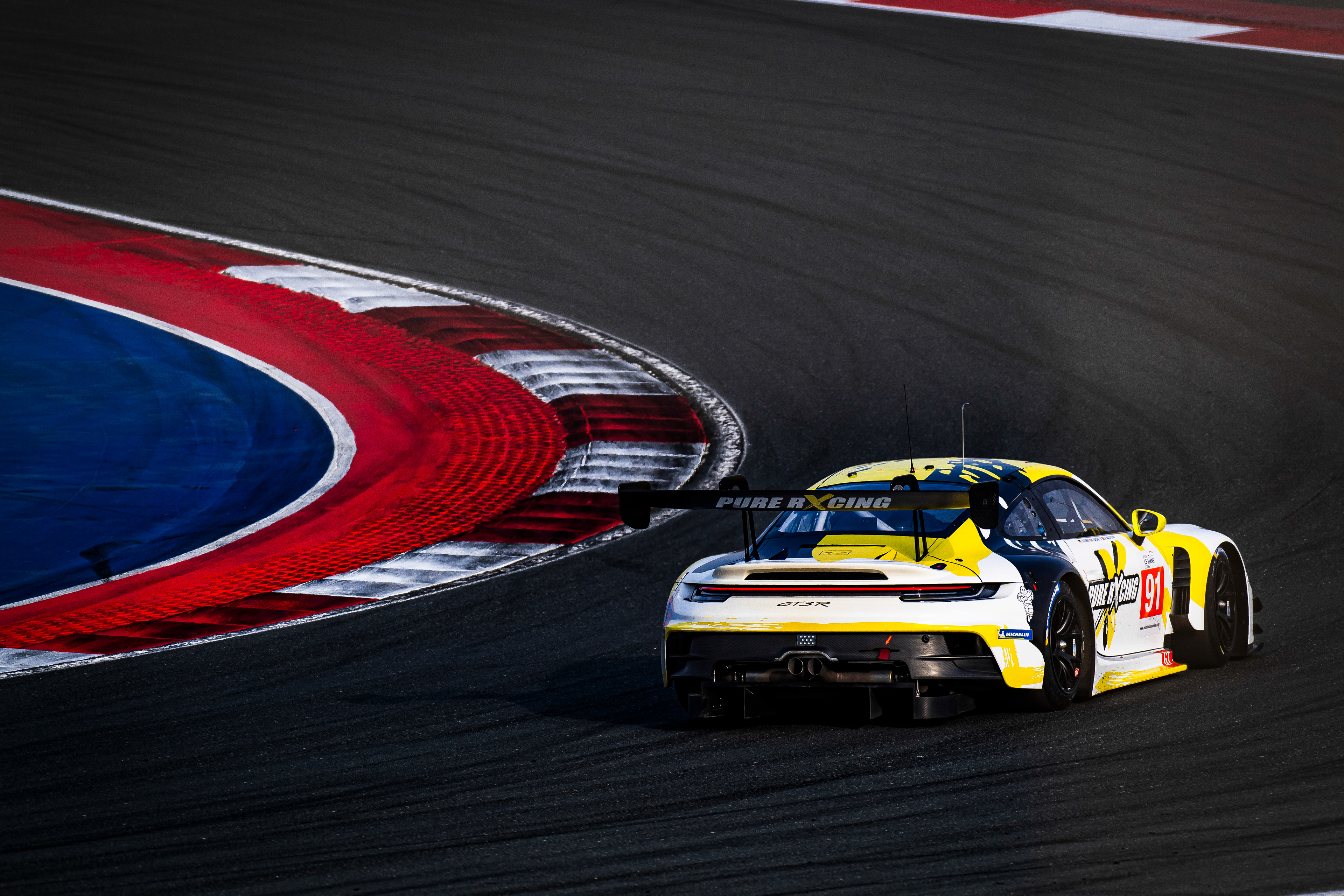 #91 PURE RXCING Porsche 911 GT3 R of Alex Malykhin, Klaus Bachler, Joel Sturm