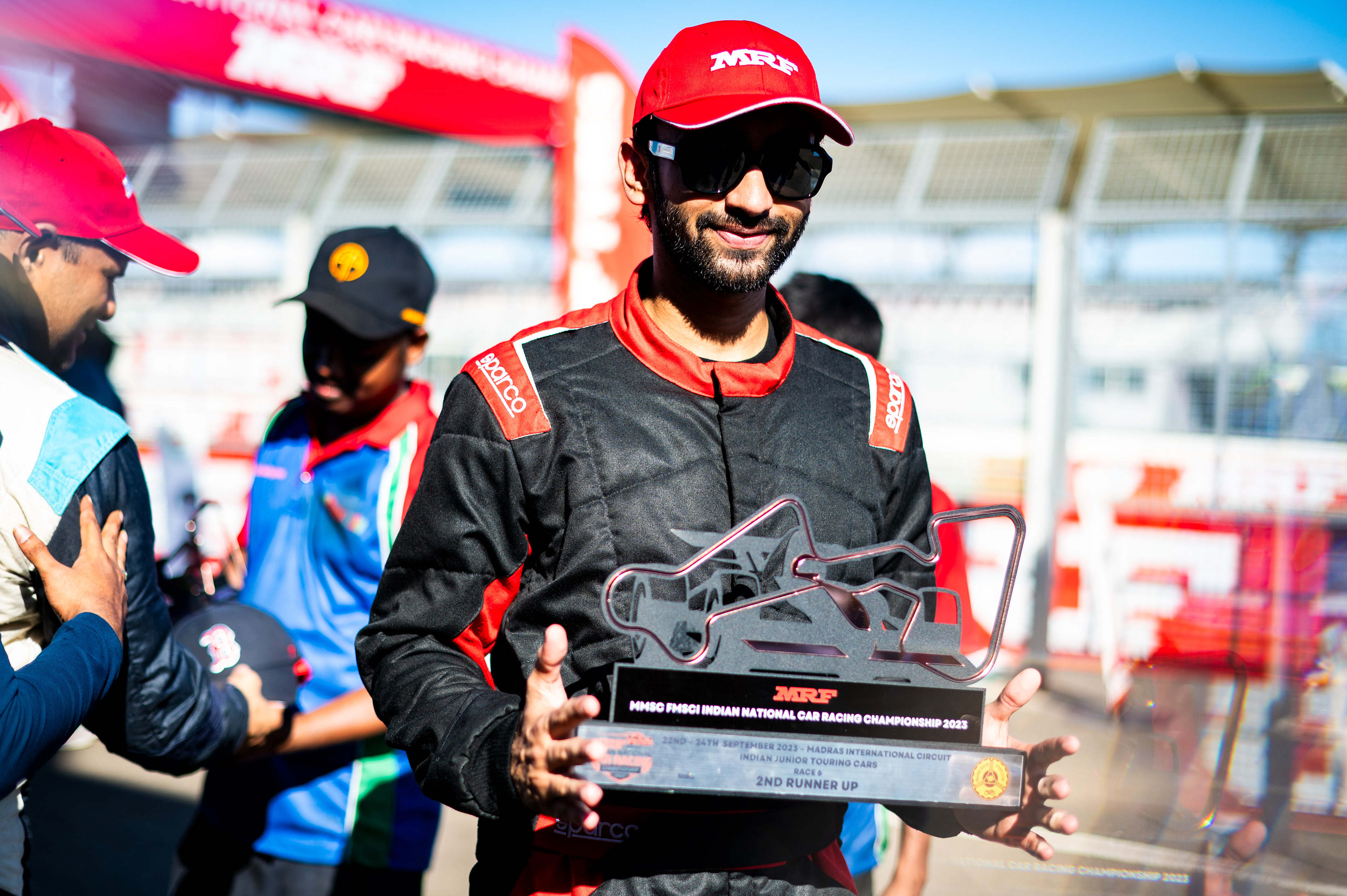 Yug Italiya with his trophy.