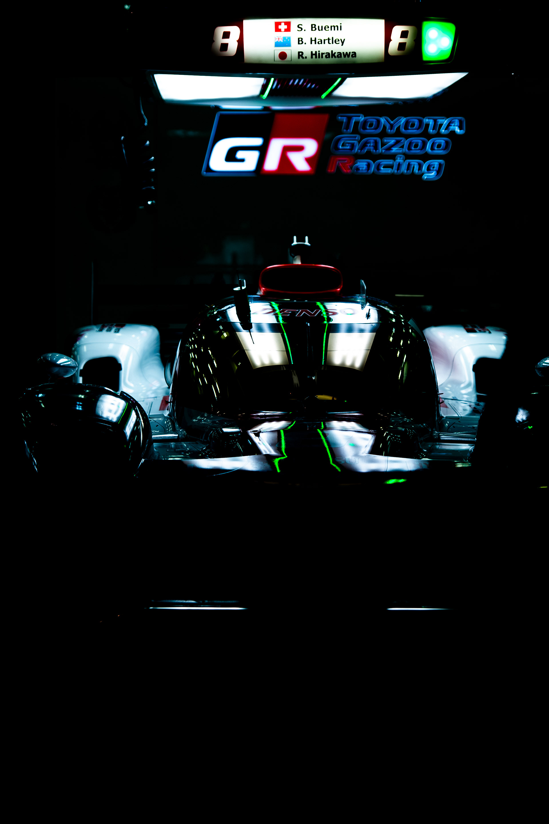 TGR GR010 Car No.8 Inside Garage