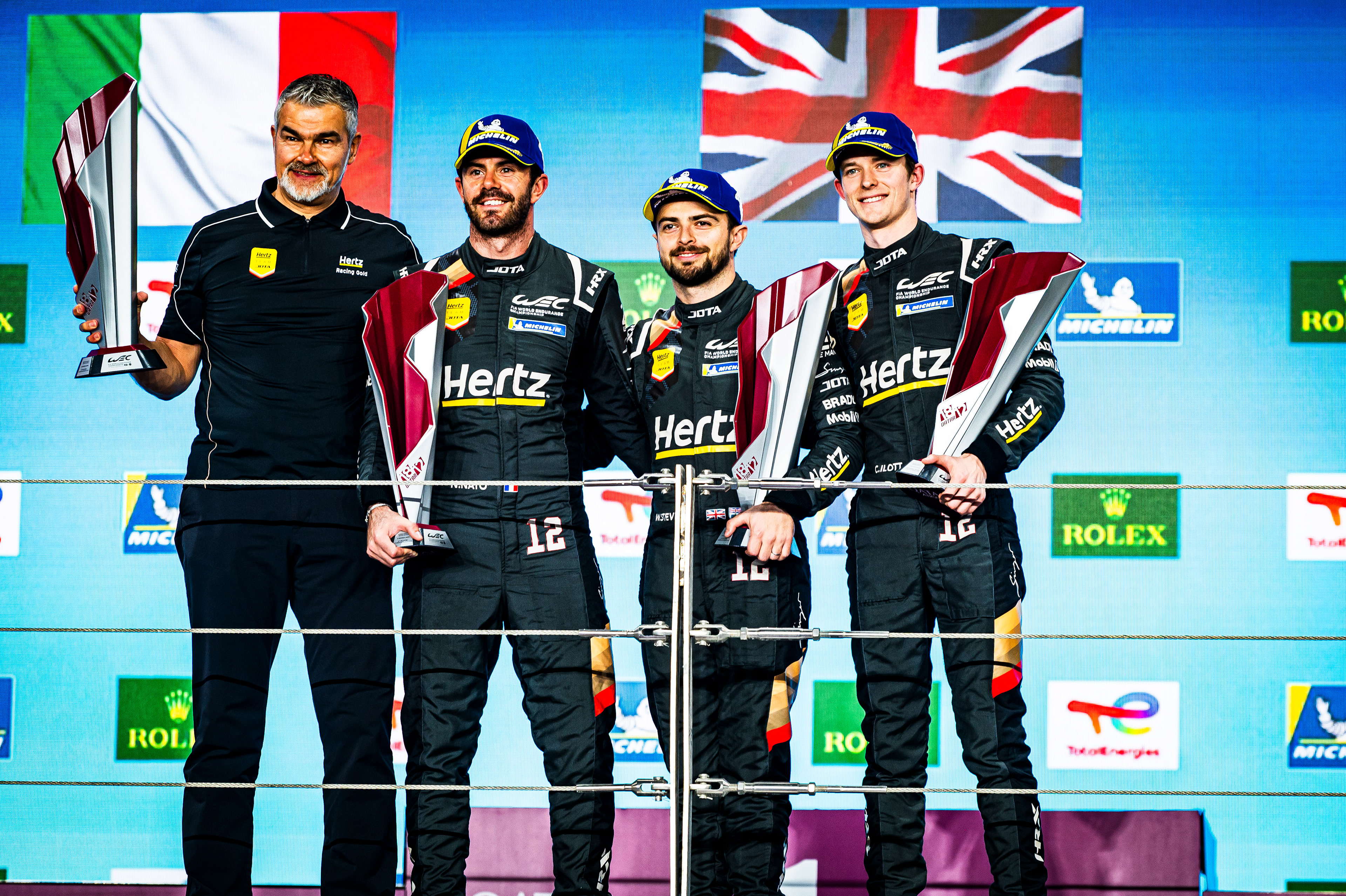 #12 HERTZ TEAM JOTA GBR M Porsche 963 of William Stevens, Callum Ilott, Norman Nato