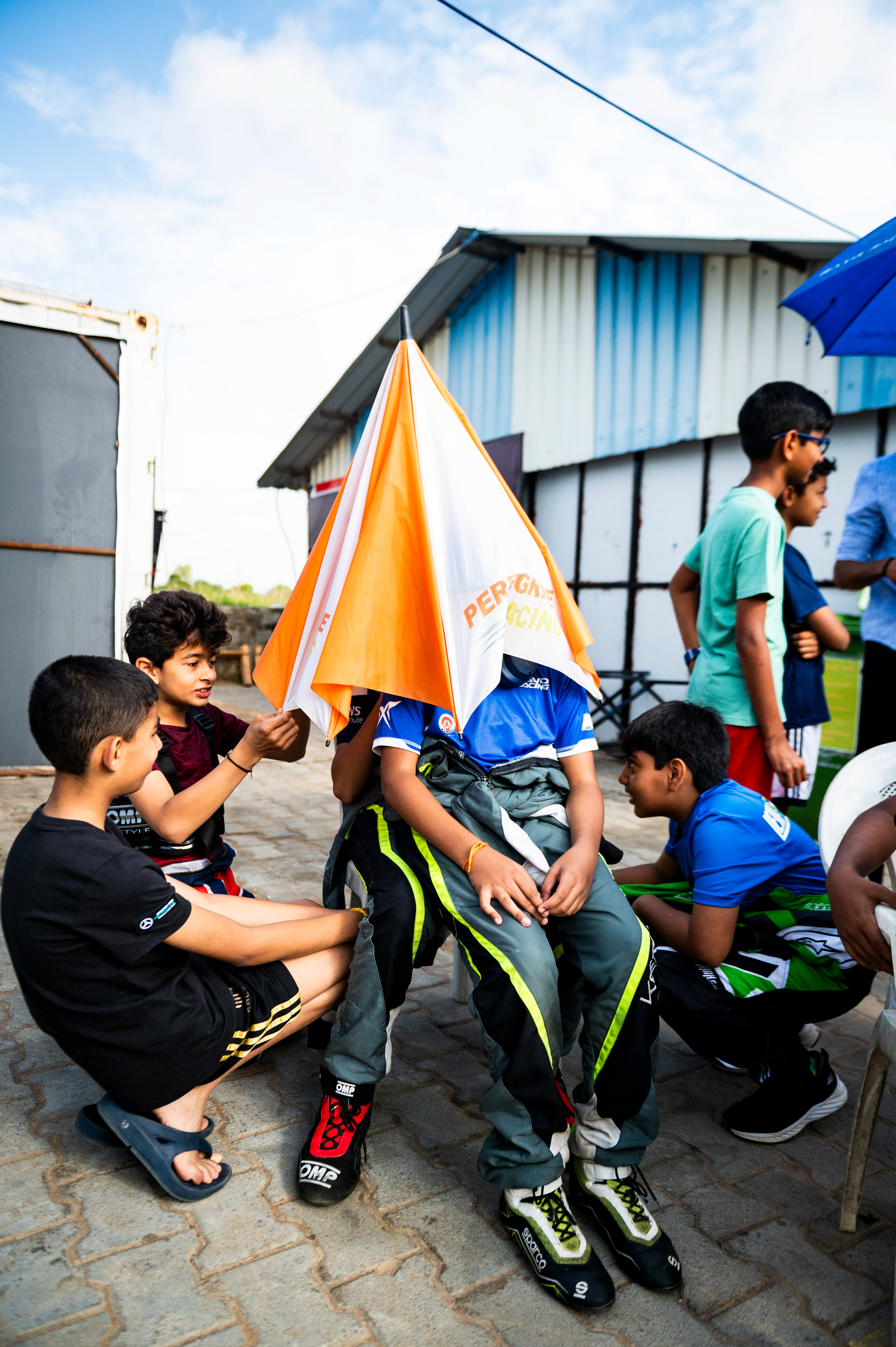 Micro drivers at driver briefing.
