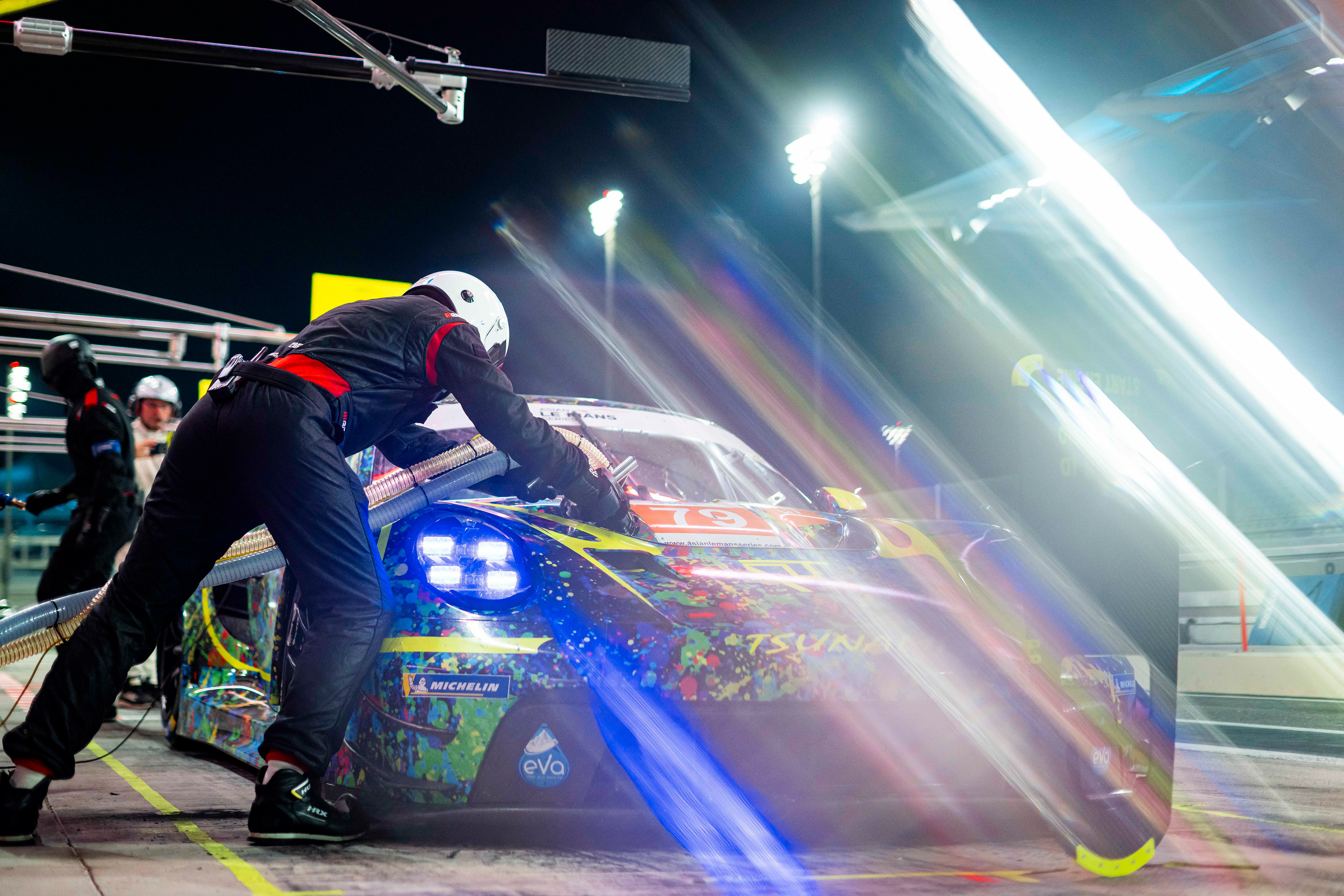 #79 Tsunami RT Porsche 911 GT3 R: Johannes Zelger, Fabio Babini, Daniel Gaunt © 2024-2025 Shameem Fahath