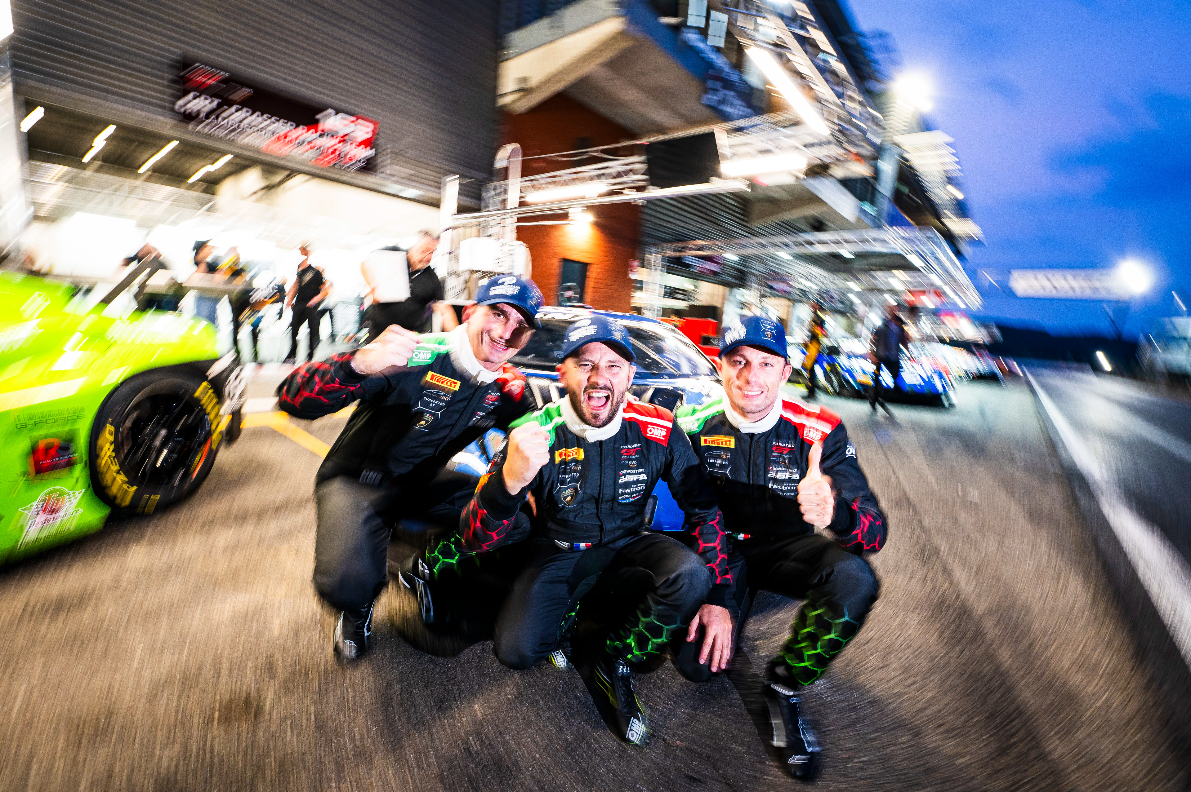 #163 GRT - Grasser Racing Team Lamborghini Huracan GT3 EVO2: Jordan Pepper, Franck Perera, Marco Mapelli