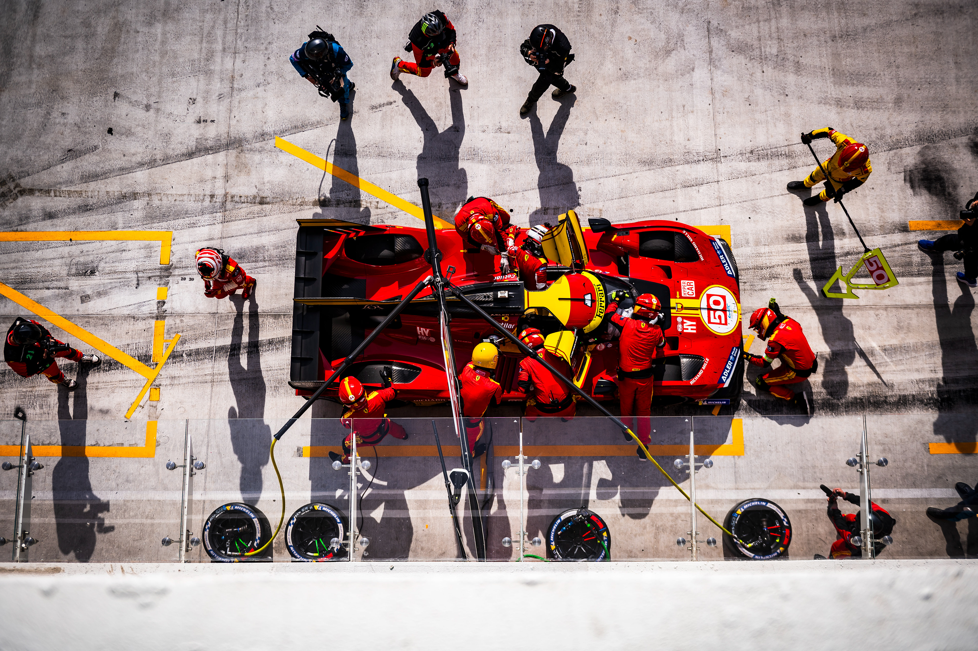 #50 FERRARI AF CORSE ITA M Ferrari 499P  of Antonio Fuoco, Miguel Molina, Nicklas Nielsen