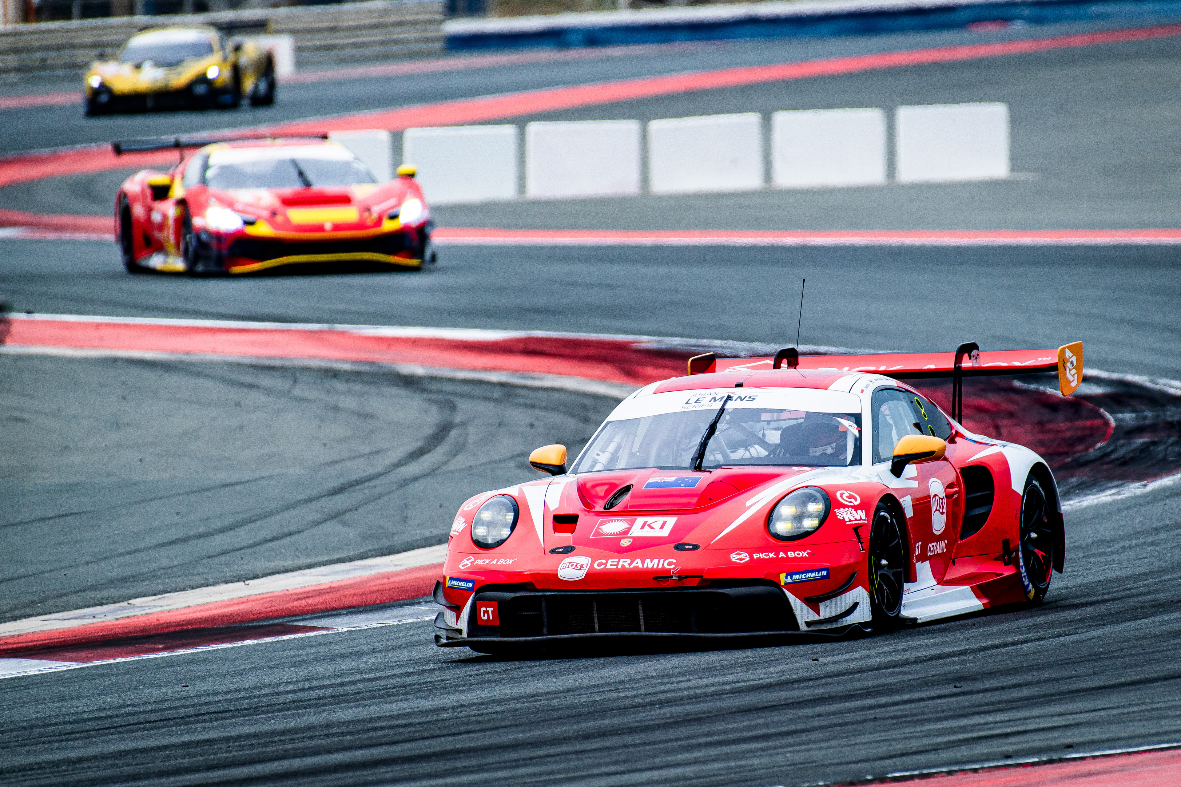 #8 EBM Porsche 911 GT3 R of Johanes Setiawan Santoso, Tanart Sathienthirakul, Bastian Buus 