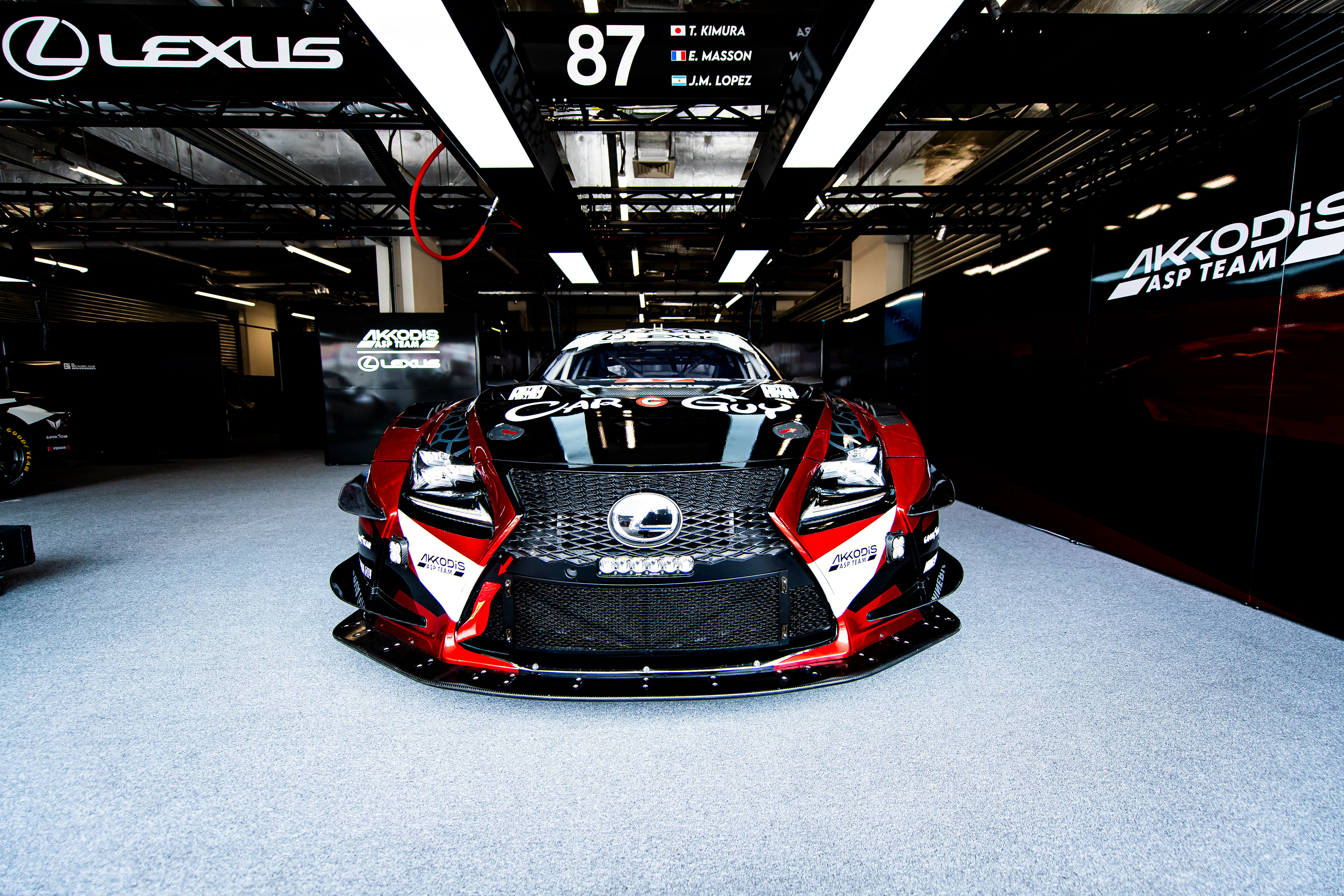 #87 AKKODIS ASP TEAM FRA G Lexus RC F LMGT3 of Takeshi Kimura, Esteban Masson, Jose Maria Lopez 