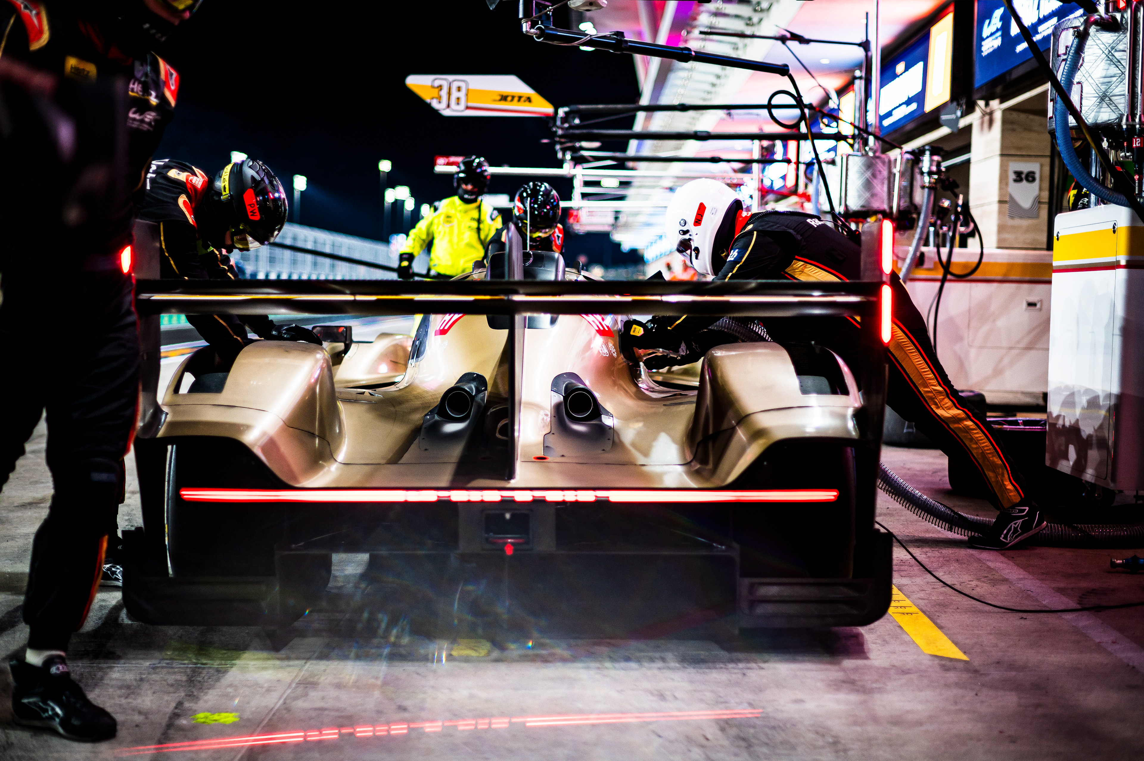 #38 HERTZ TEAM JOTA GBR M Porsche 963 of Jenson Button, Philip Hanson, G Oliver Rasmussen 