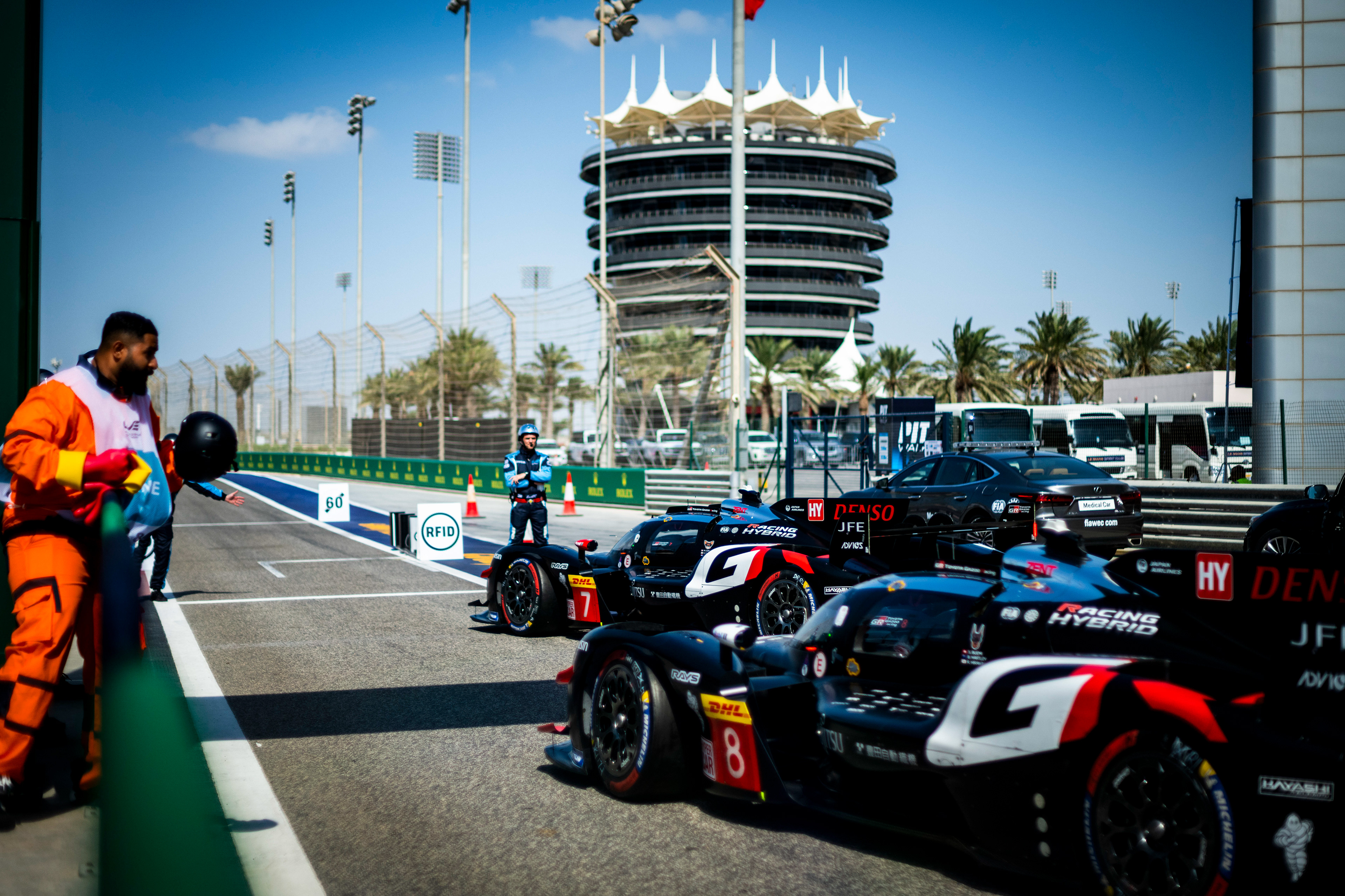 #7 Toyota Gazoo Racing Toyota GR010 - Hybrid: Mike Conway, Kamui Kobayashi, Nyck de Vries #8 Toyota Gazoo Racing Toyota GR010 - Hybrid: Sebastien Buemi, Brendon Hartley, Ryo Hirakawa