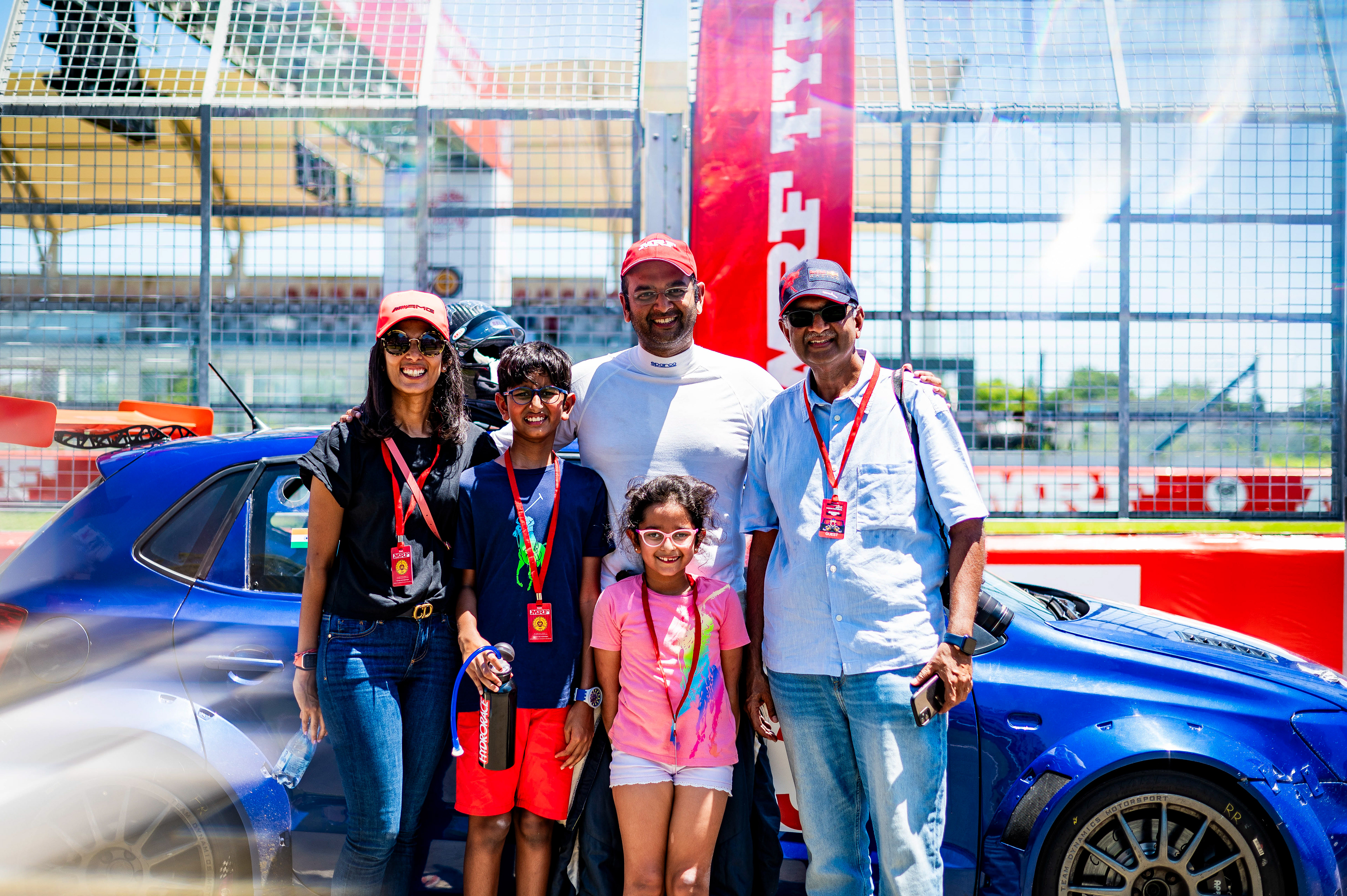 The Rai Family, 3 Generation of racing in one photo.