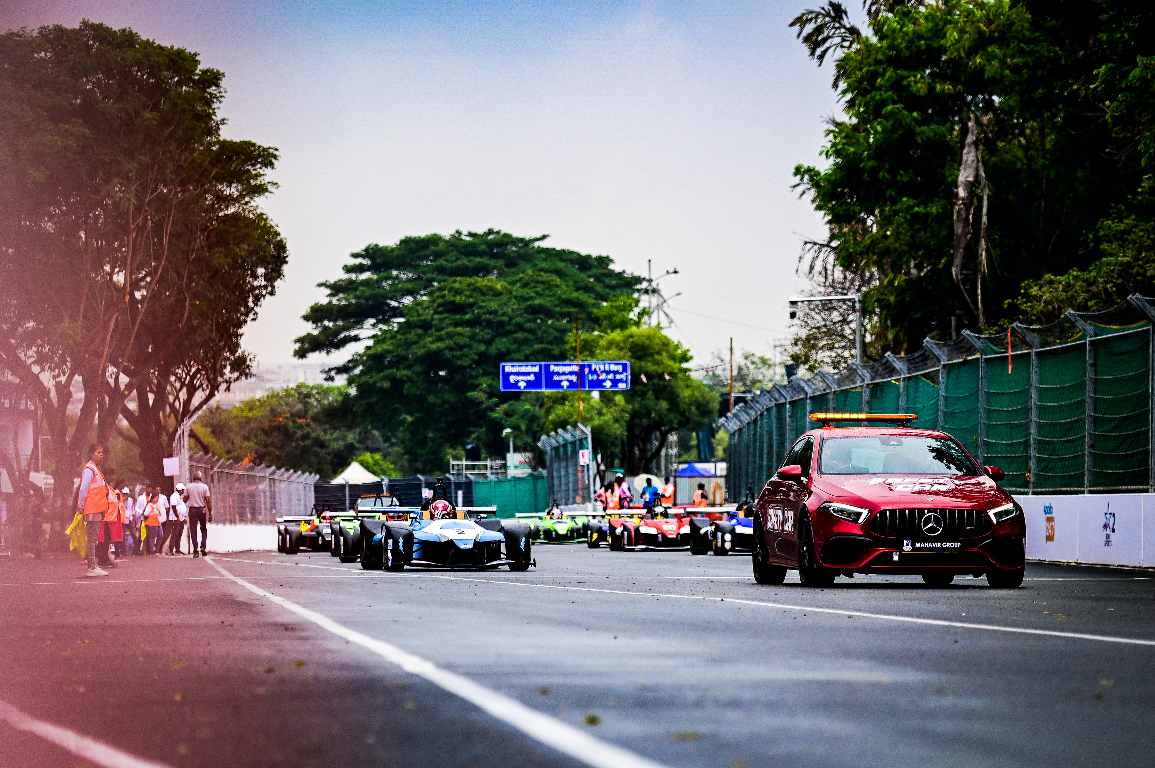Race Start - Hyderabad Street Circuit