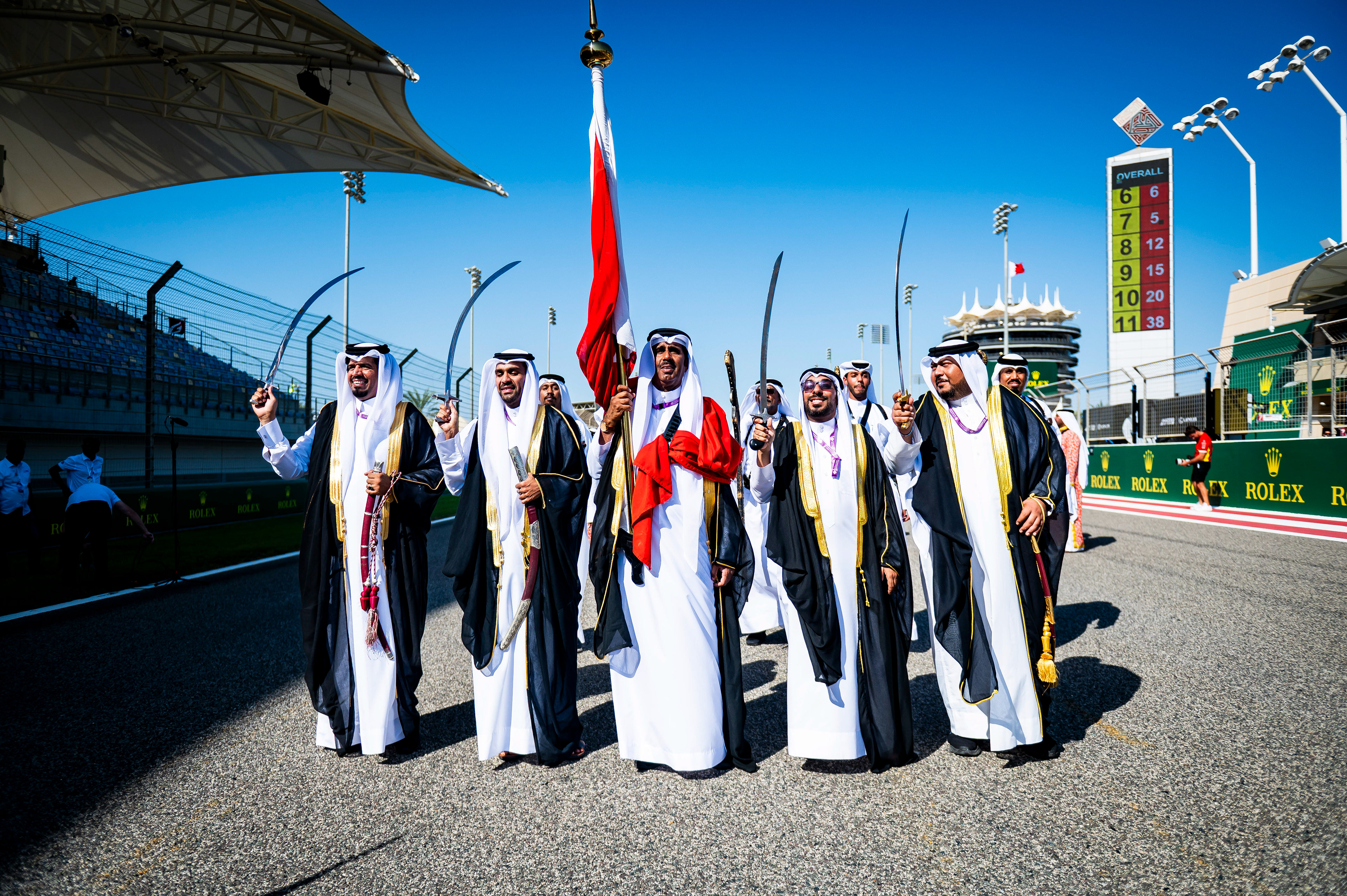 Pre-race ritual dance