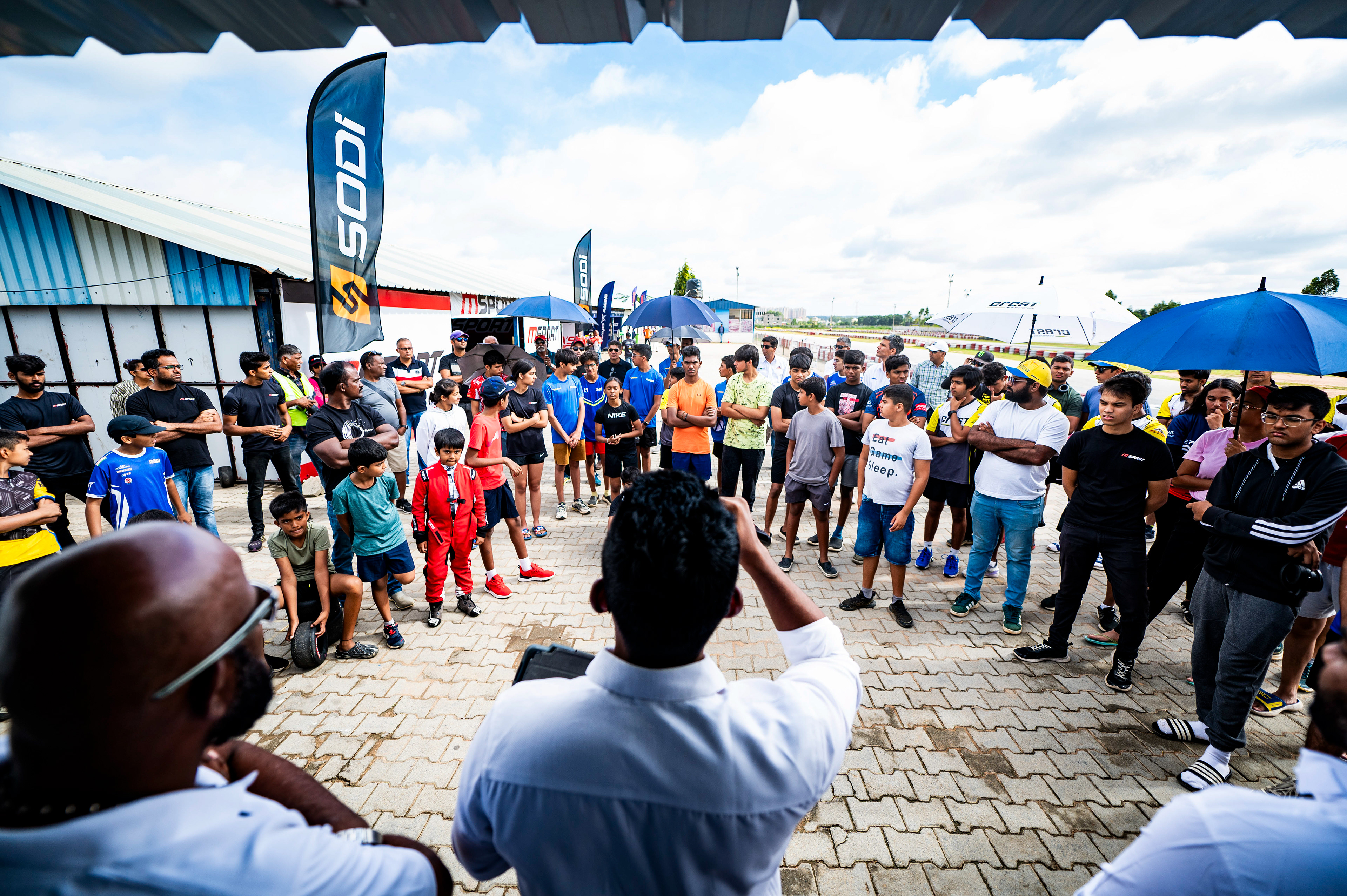 Driver Briefing at Rotax Round 2