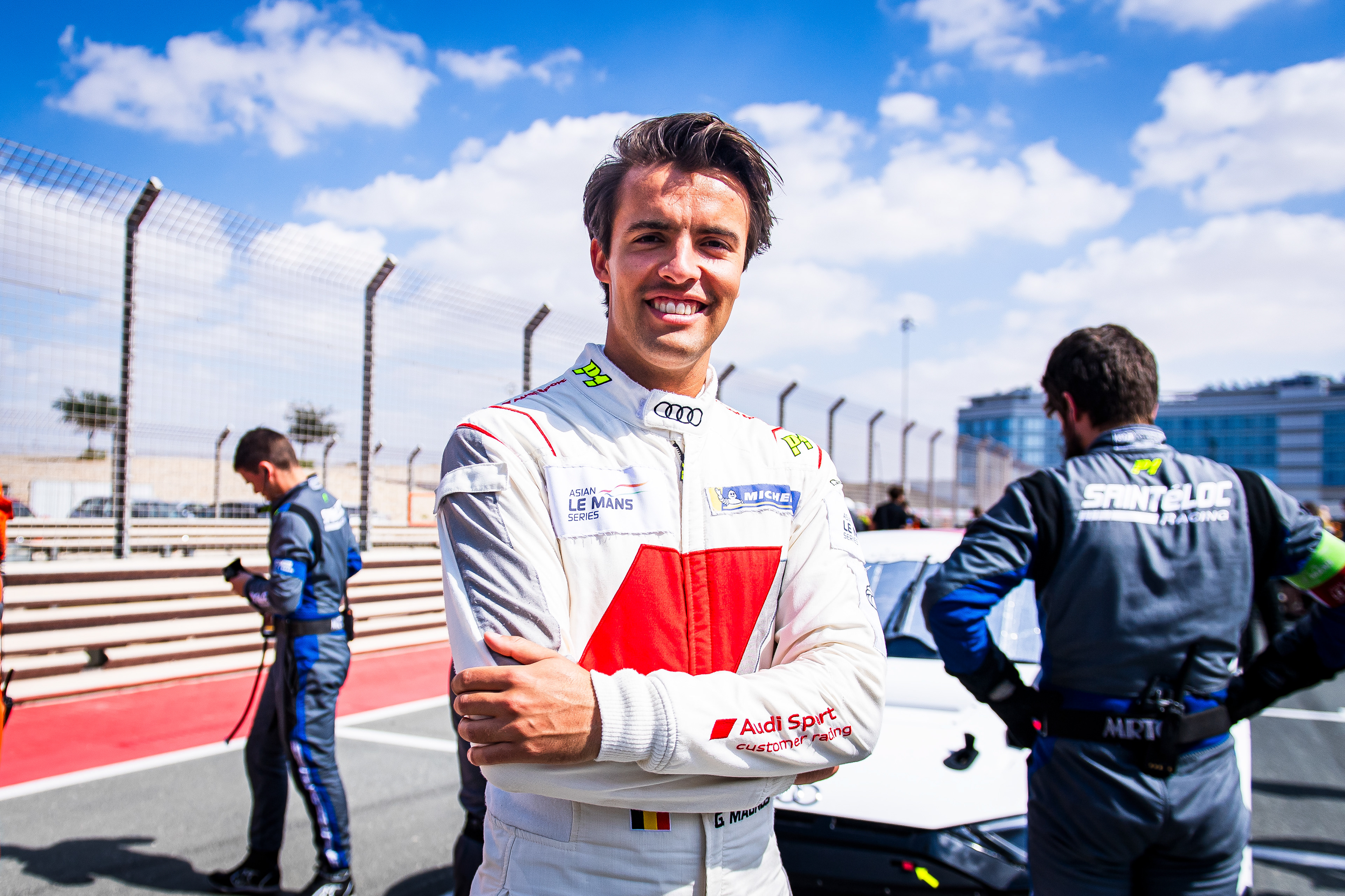 #42 SAINTELOC RACING Audi R8 LMS GT3 EVO 2 Of Christopher Haase, Gilles Magnus, Alban Varutti