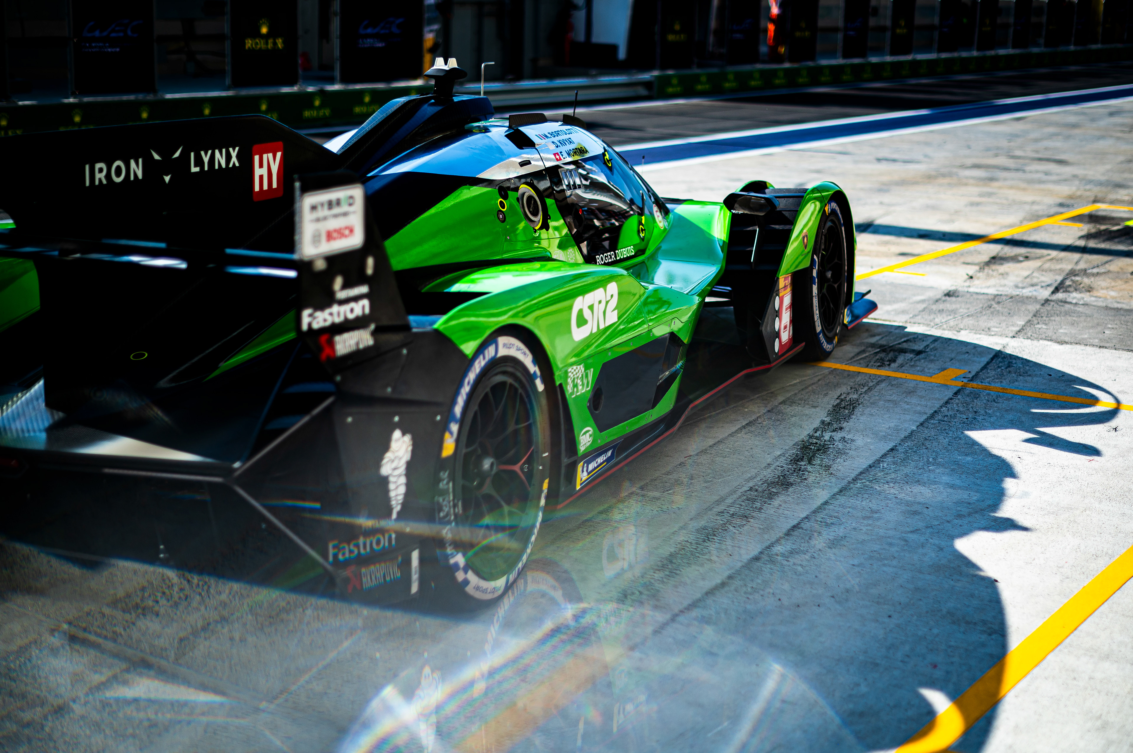 #63 LAMBORGHINI IRON LYNX ITA M Lamborghini SC63 of Mirko Bortolotti, Edoardo Mortara, Daniil Kvyat 