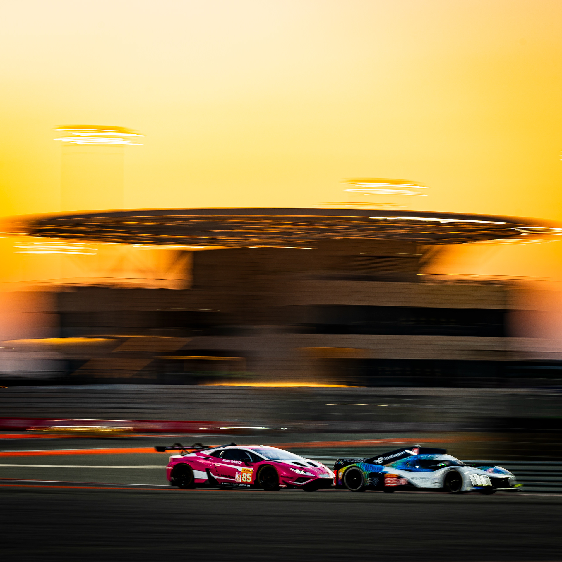 #85 IRON DAMES ITA G Lamborghini Huracan LMGT3 Evo2 of Sarah Bovy, Doriane Pin, Michelle Gatting