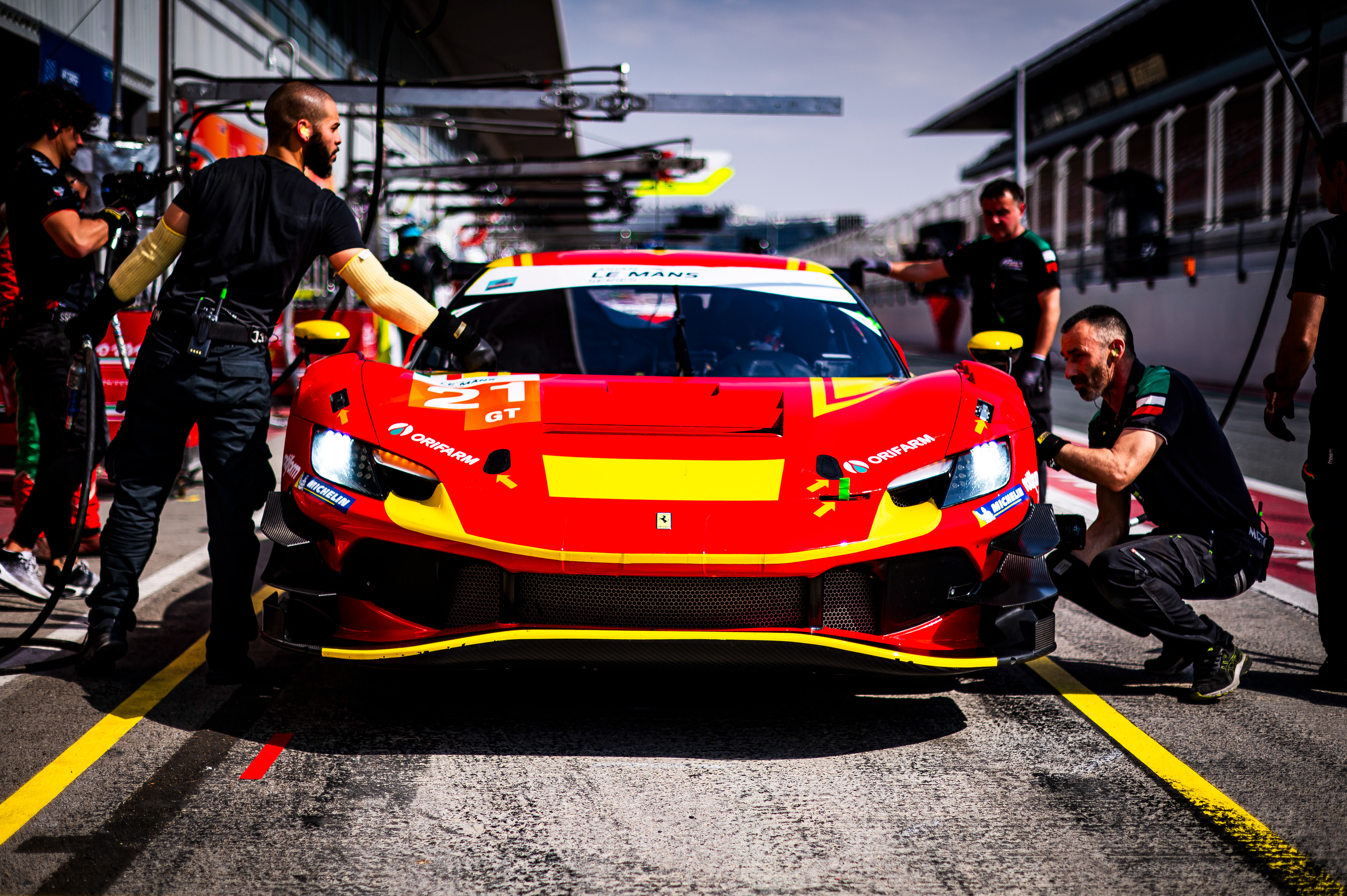 #21 AF CORSE Ferrari 296 GT3 of Simon Mann, Francois Heriau, Davide Rigon