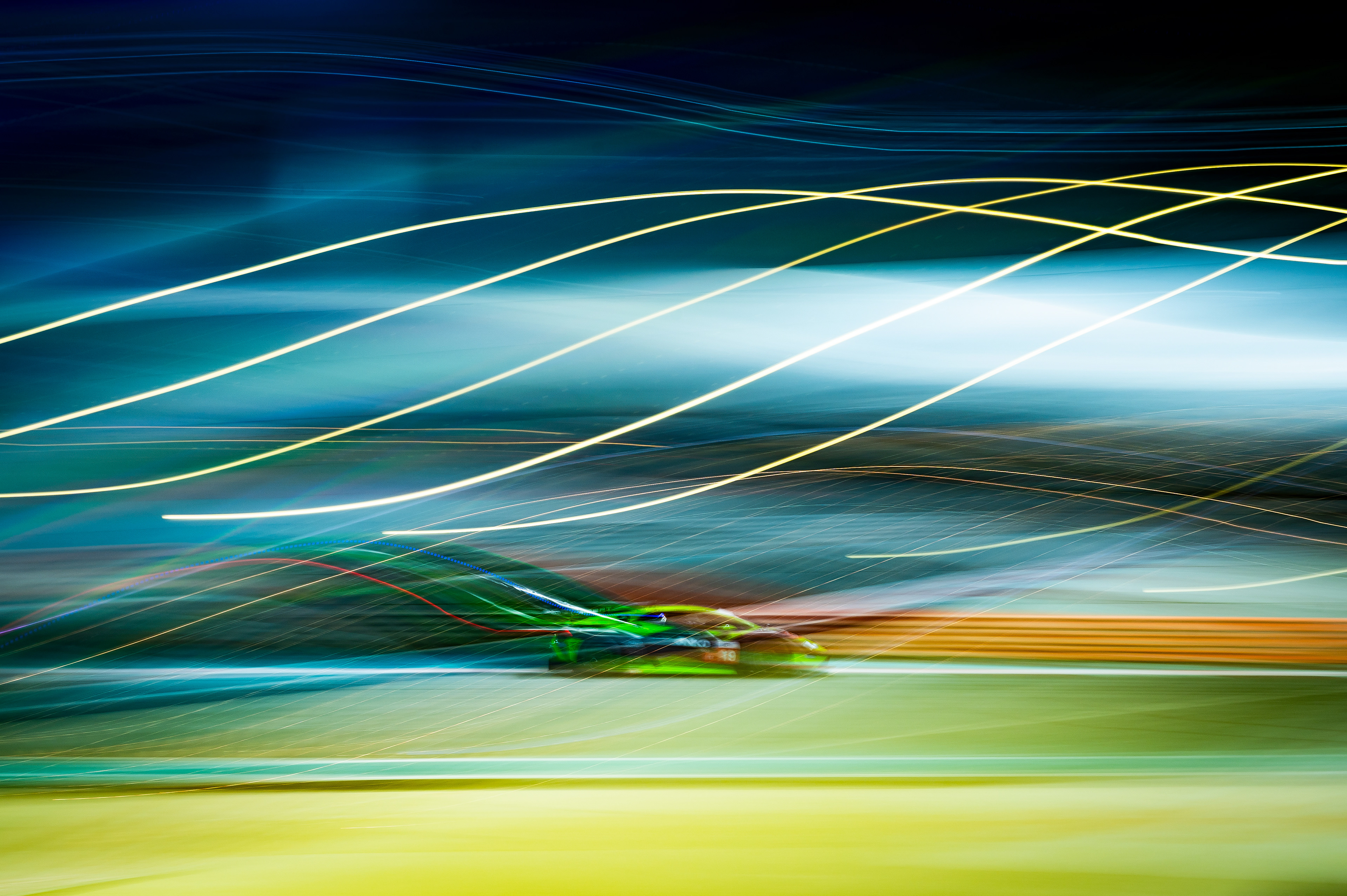 #19 LEIPERT MOTORSPORT Lamborghini Huracan GT3 EVO 2 of Gabriel Rindone, Brendon Leitch, Marco Mapelli 