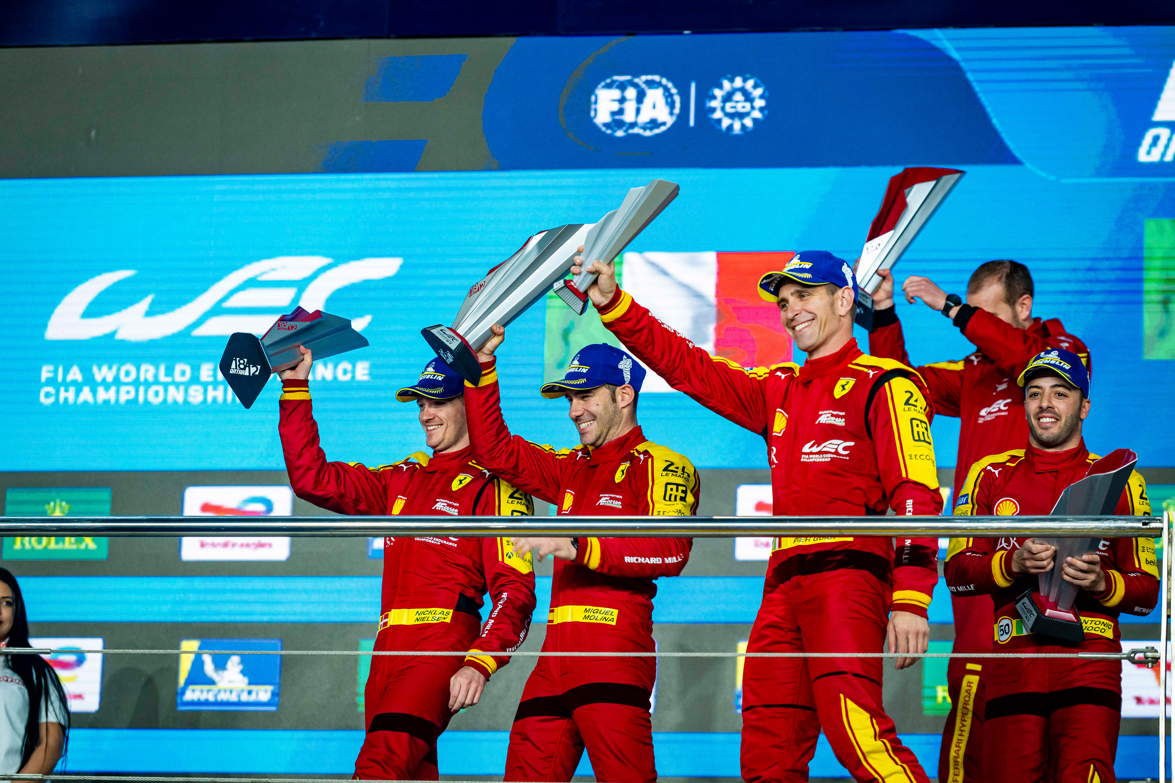 #50 Ferrari AF Corse Ferrari 499P: Antonio Fuoco, Miguel Molina, Nicklas Nielsen © 2024-2025 Shameem Fahath