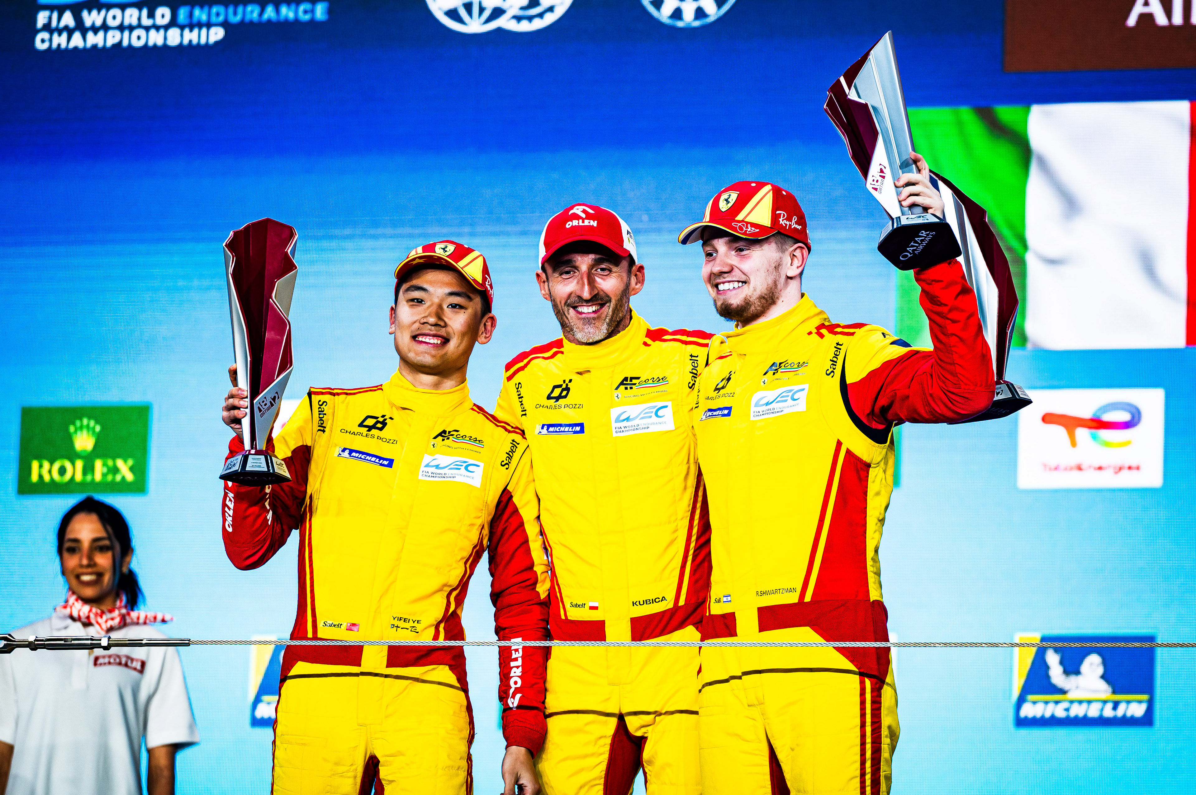 #83 AF CORSE  ITA M Ferrari 499P  of Robert Kubica, Robert Shwartzman, Yifei Ye 