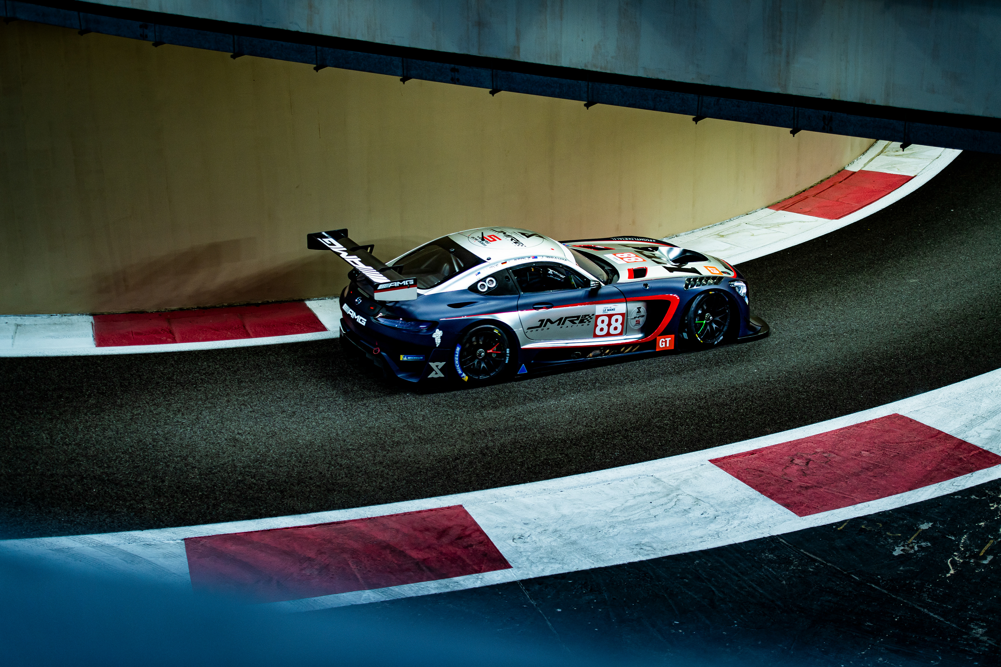 #88 TRIPLE EIGHT Mercedes-AMG GT3 EVO of HH Prince Abdul Rahman Ibrahim, Jordan Love, Luca Stolz