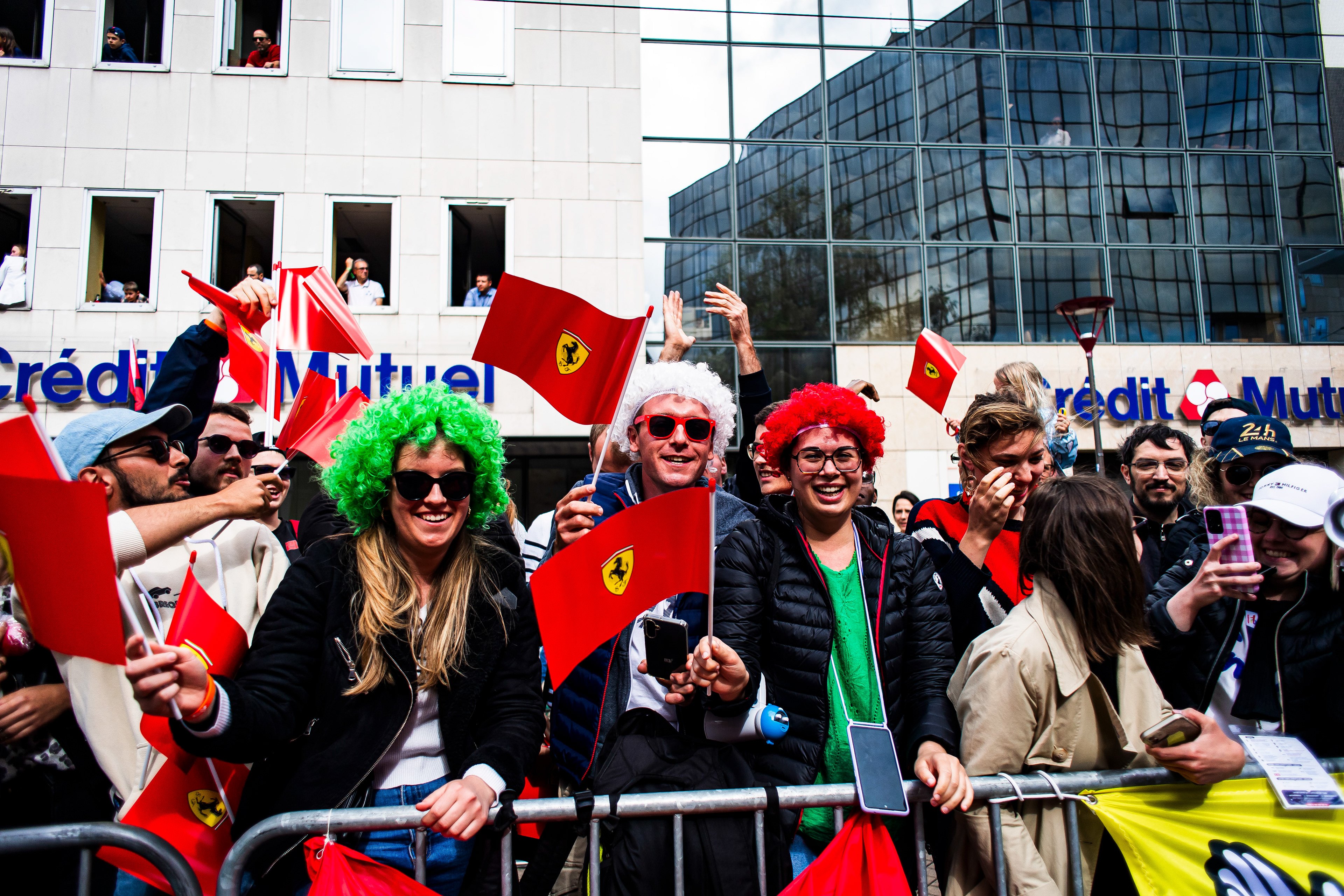 Fans during driver's Parade