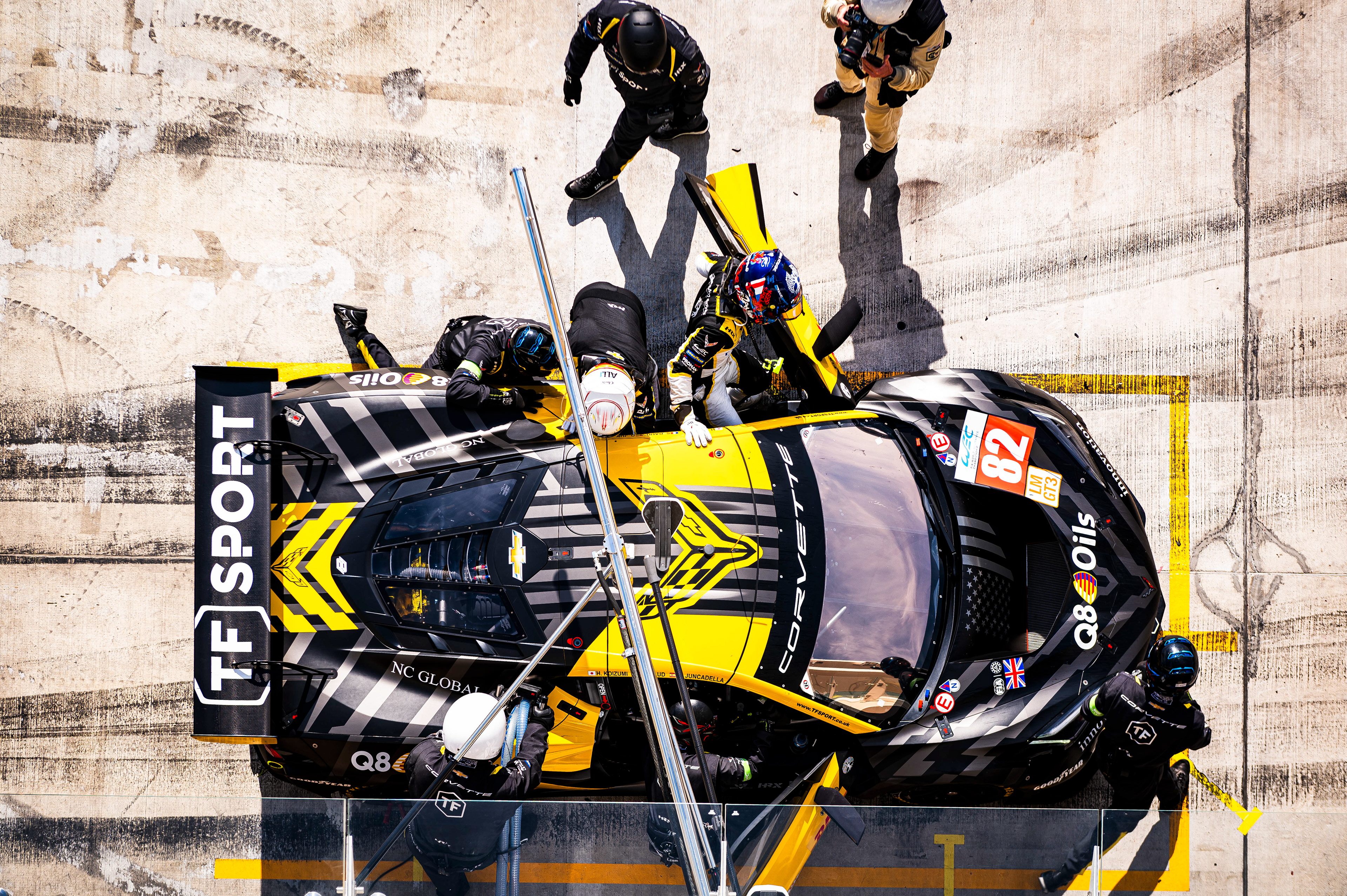 #82 TF SPORT  GBR G Corvette Z06 LMGT3.R of Hiroshi Koizumi, Sébastien Baud, Daniel Juncadella 