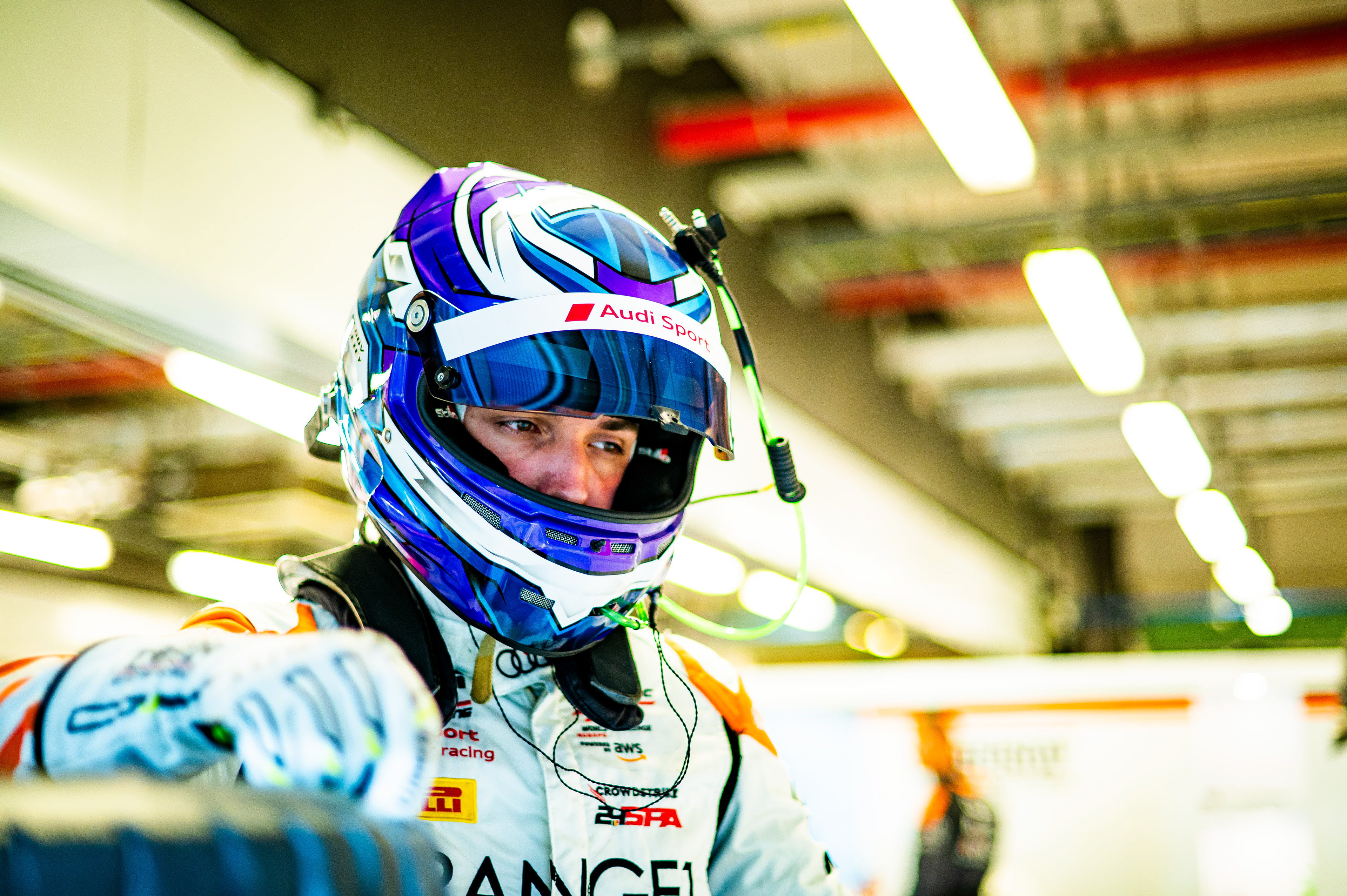 #43 SAINTELOC RACING Audi R8 LMS GT3 EVO 2 of Dennis Marschall