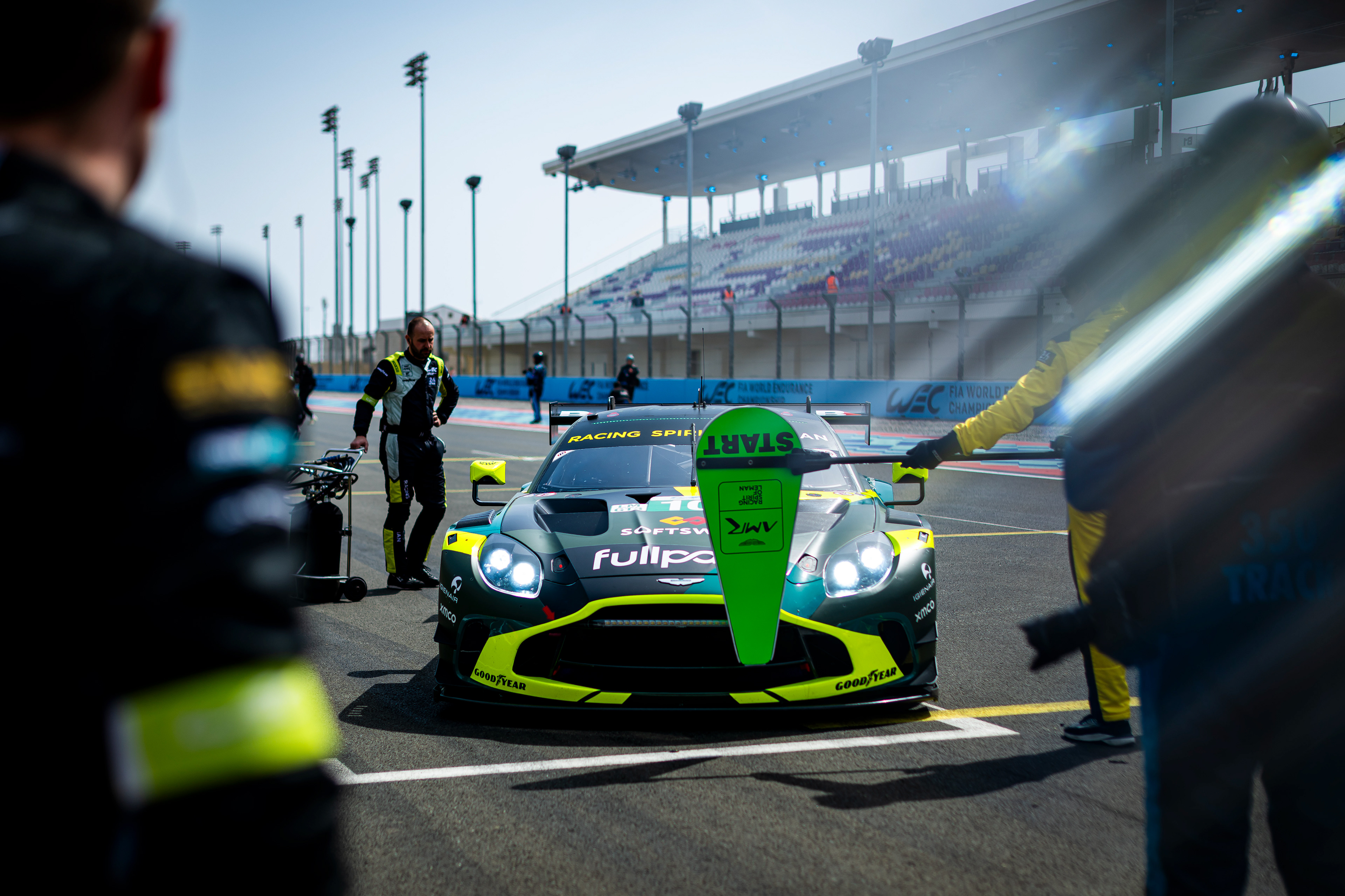 #10 Racing Spirit Of Leman Aston Martin Vantage AMR LMGT3: Derek Deboer, Eduardo Barrichello, Valentin Hasse Clot © 2024-2025 Shameem Fahath