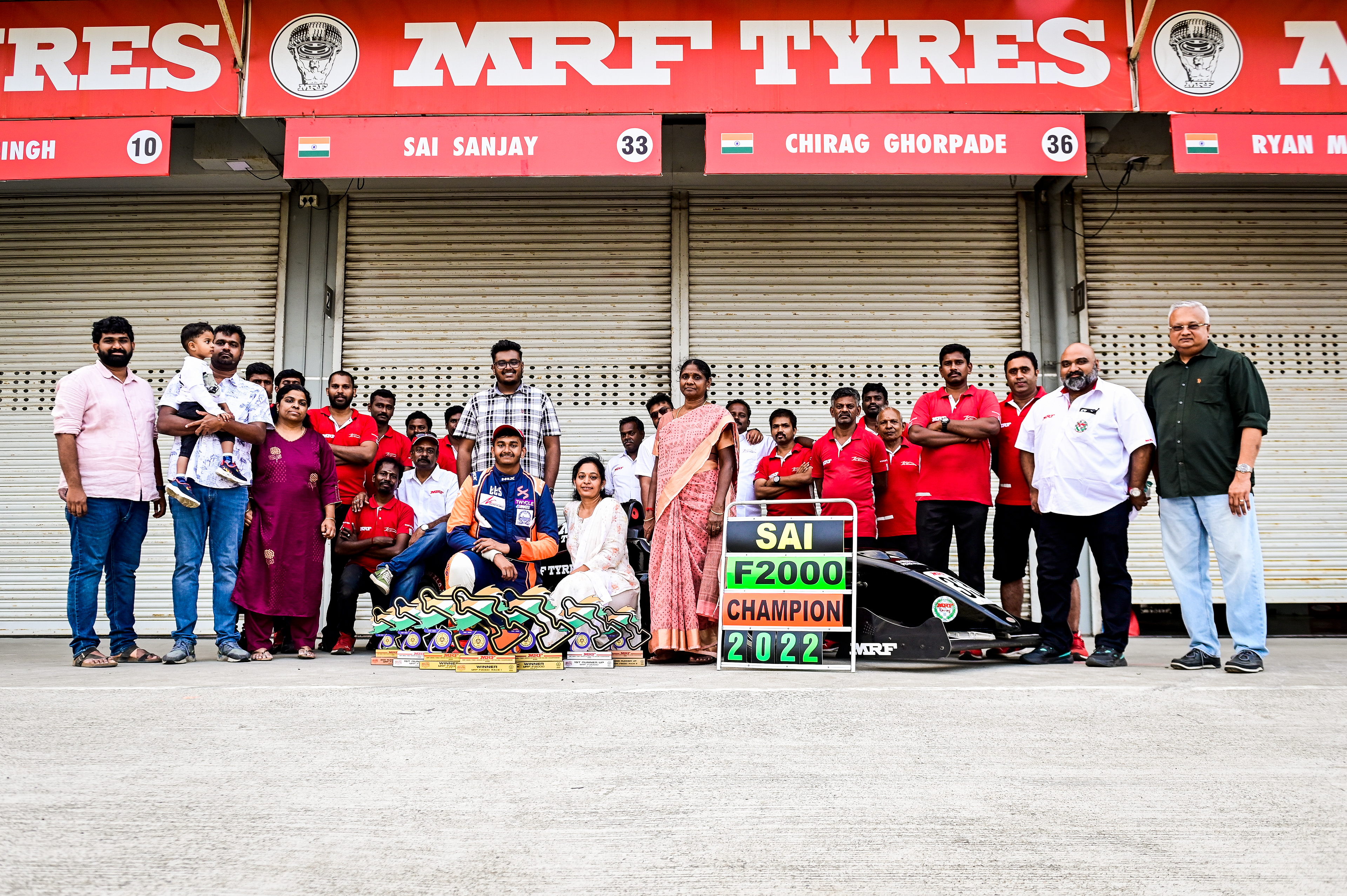 Sai Sanjay Family and Team Photo