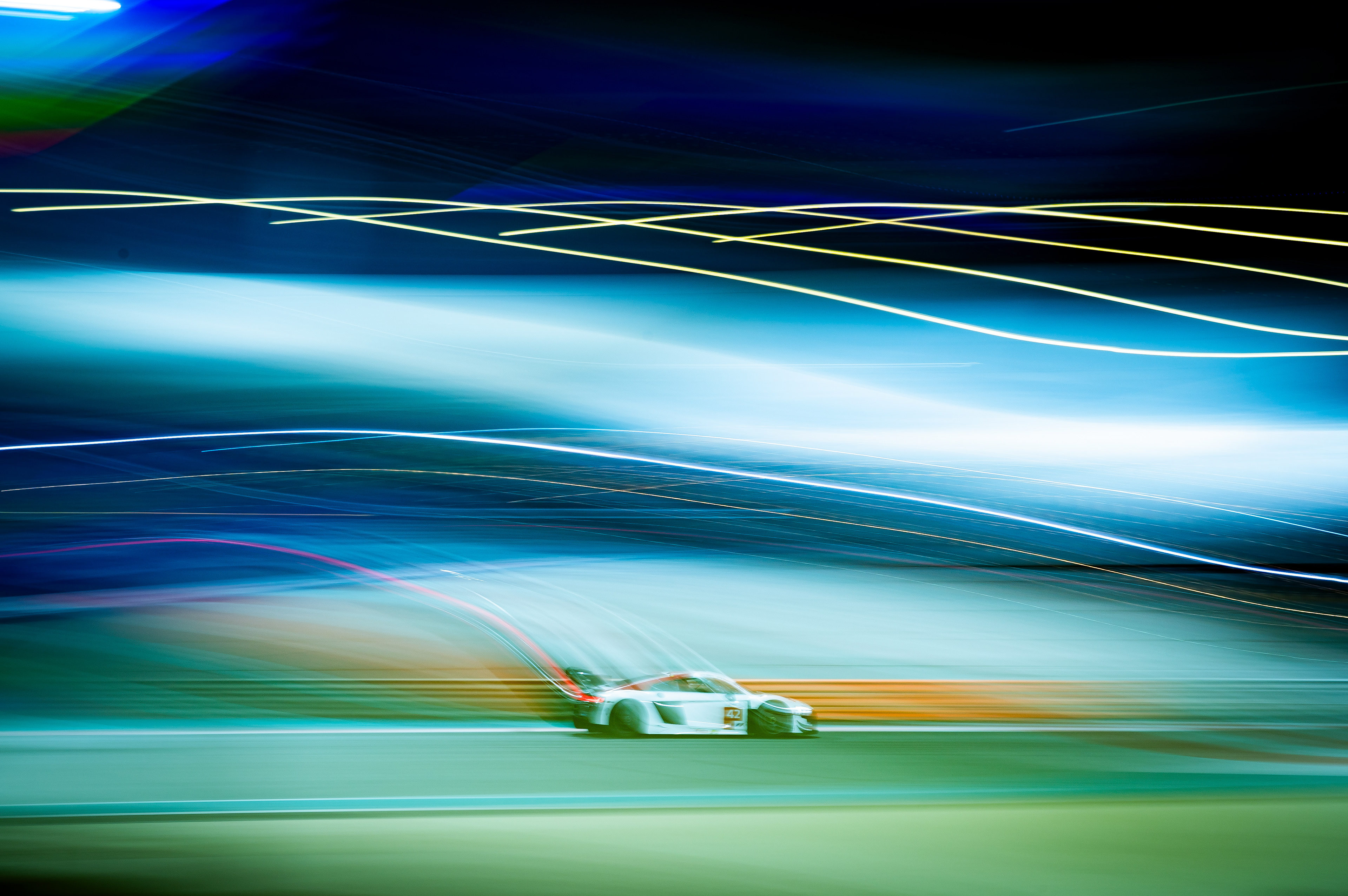 #42 SAINTELOC RACING Audi R8 LMS GT3 EVO 2 Of Christopher Haase, Gilles Magnus, Alban Varutti