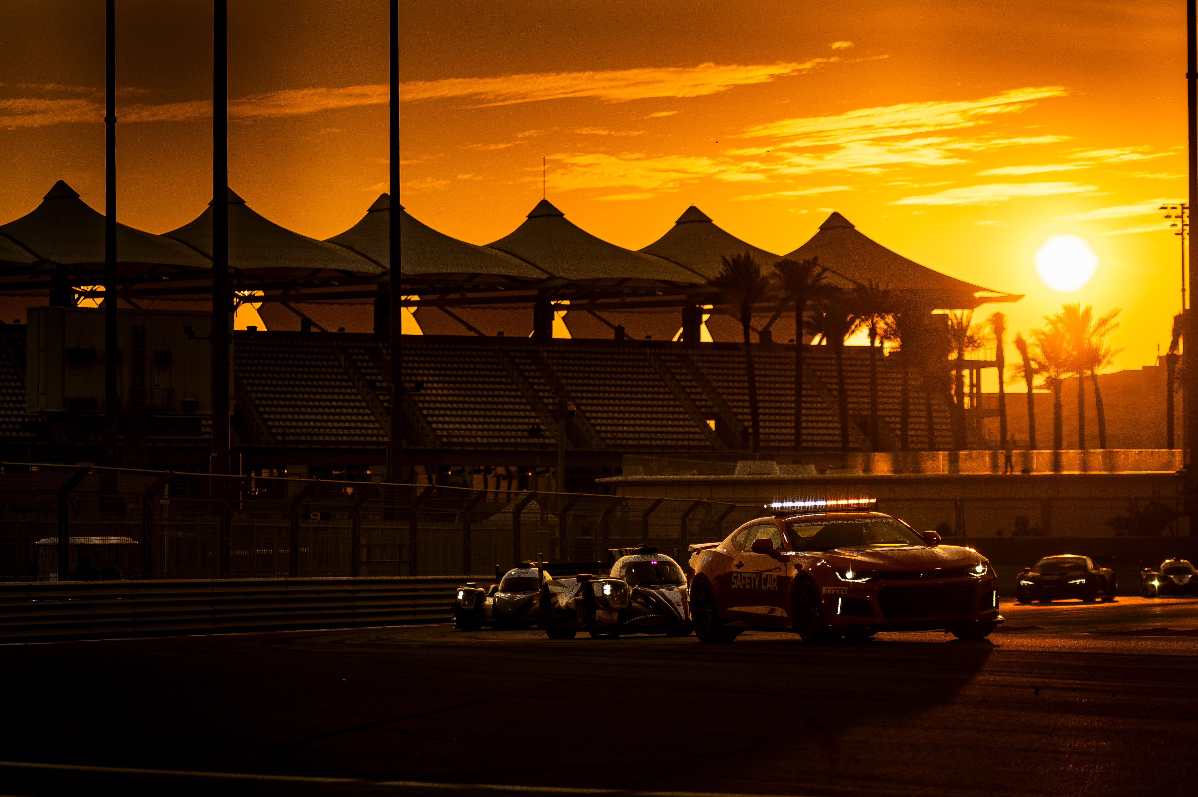 Safety Car under sunset