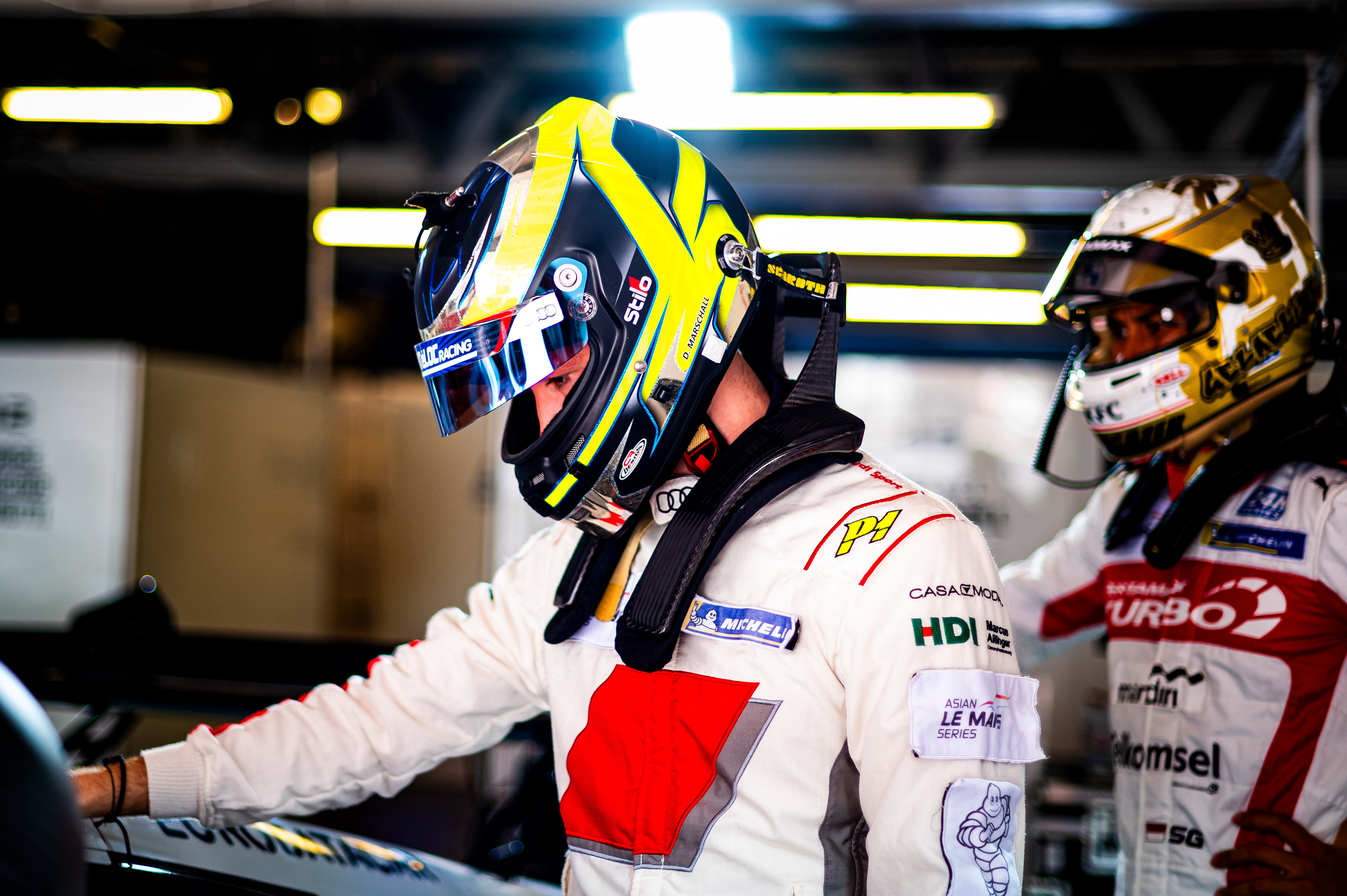 #43 SAINTELOC RACING Audi R8 LMS GT3 EVO 2 of Dennis Marschall, TBA, Zhou Bihuang, Sean Gelael