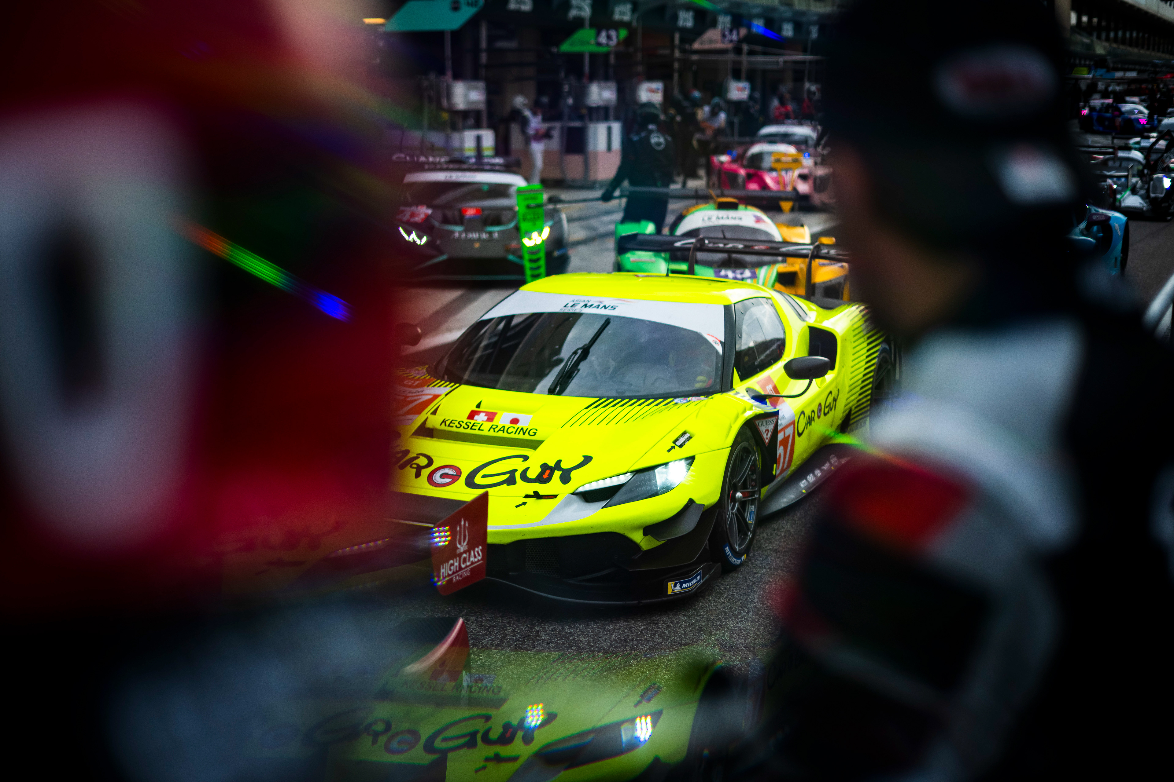 #57 Car Guy Ferrari 296 GT3: Takeshi Kimura, Casper Stevenson, Daniel Serra © 2024-2025 Shameem Fahath