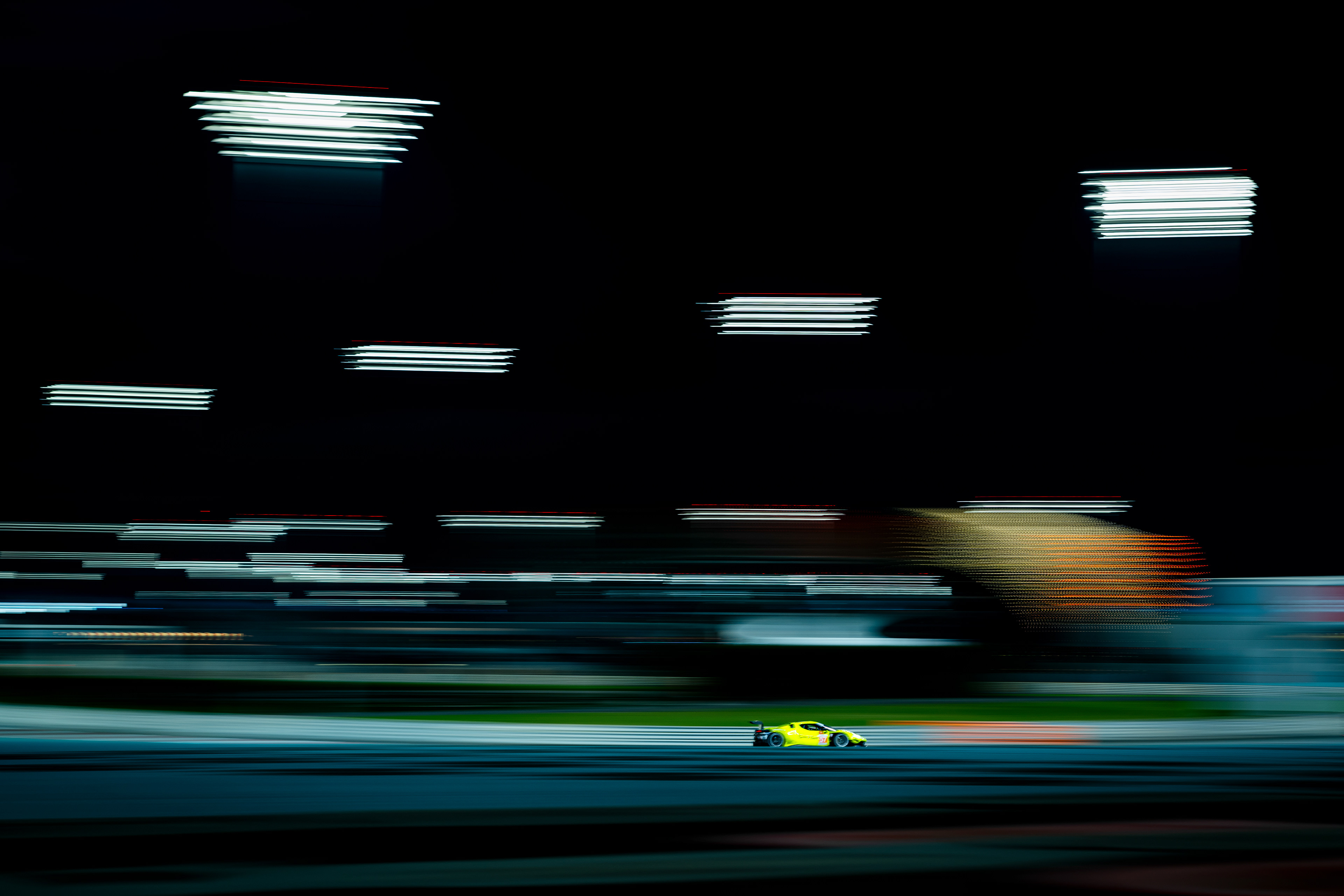 #57 Car Guy Ferrari 296 GT3: Takeshi Kimura, Casper Stevenson, Daniel Serra © 2024-2025 Shameem Fahath