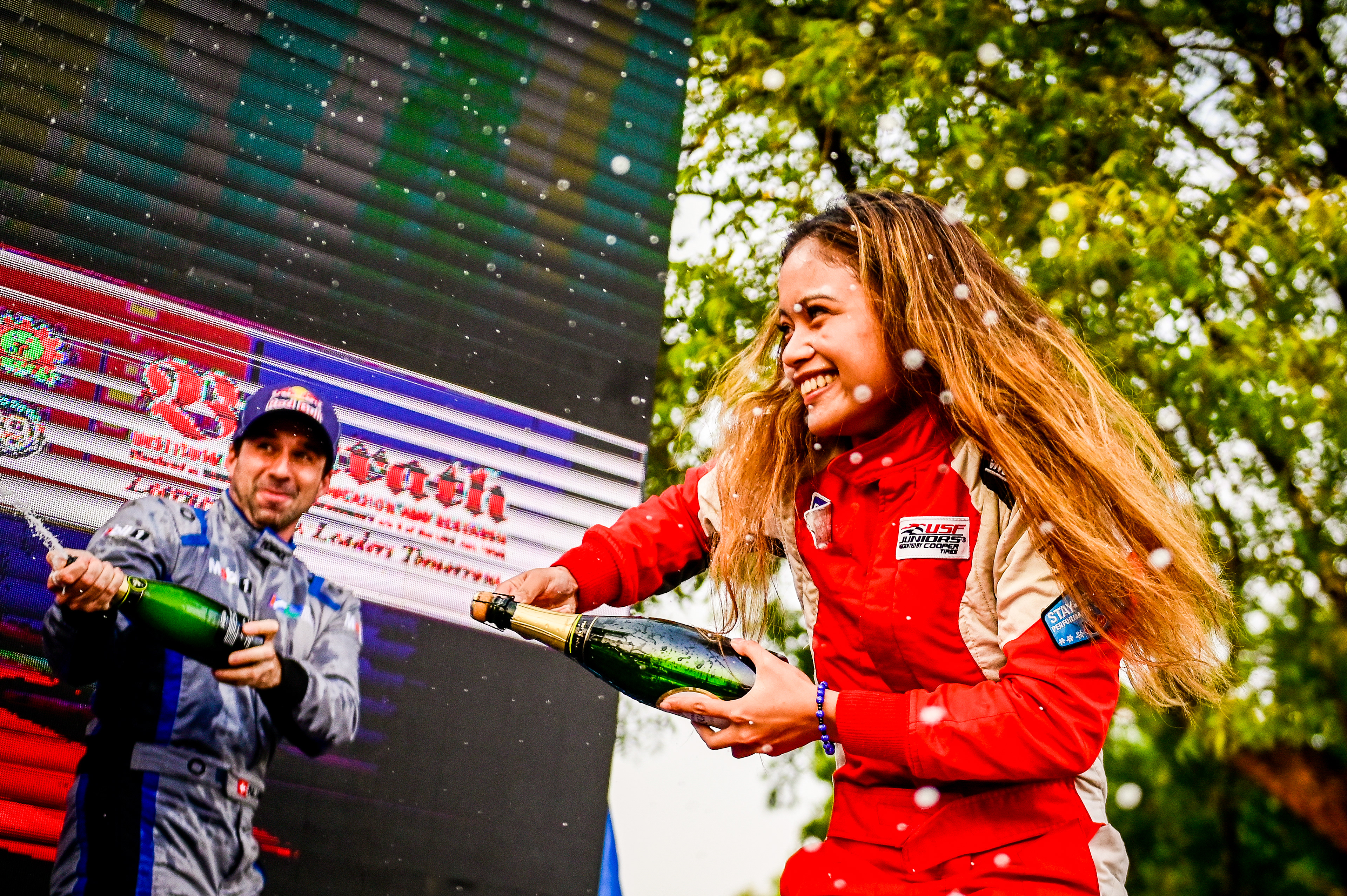 Neel Jani and Bianca Bustamante