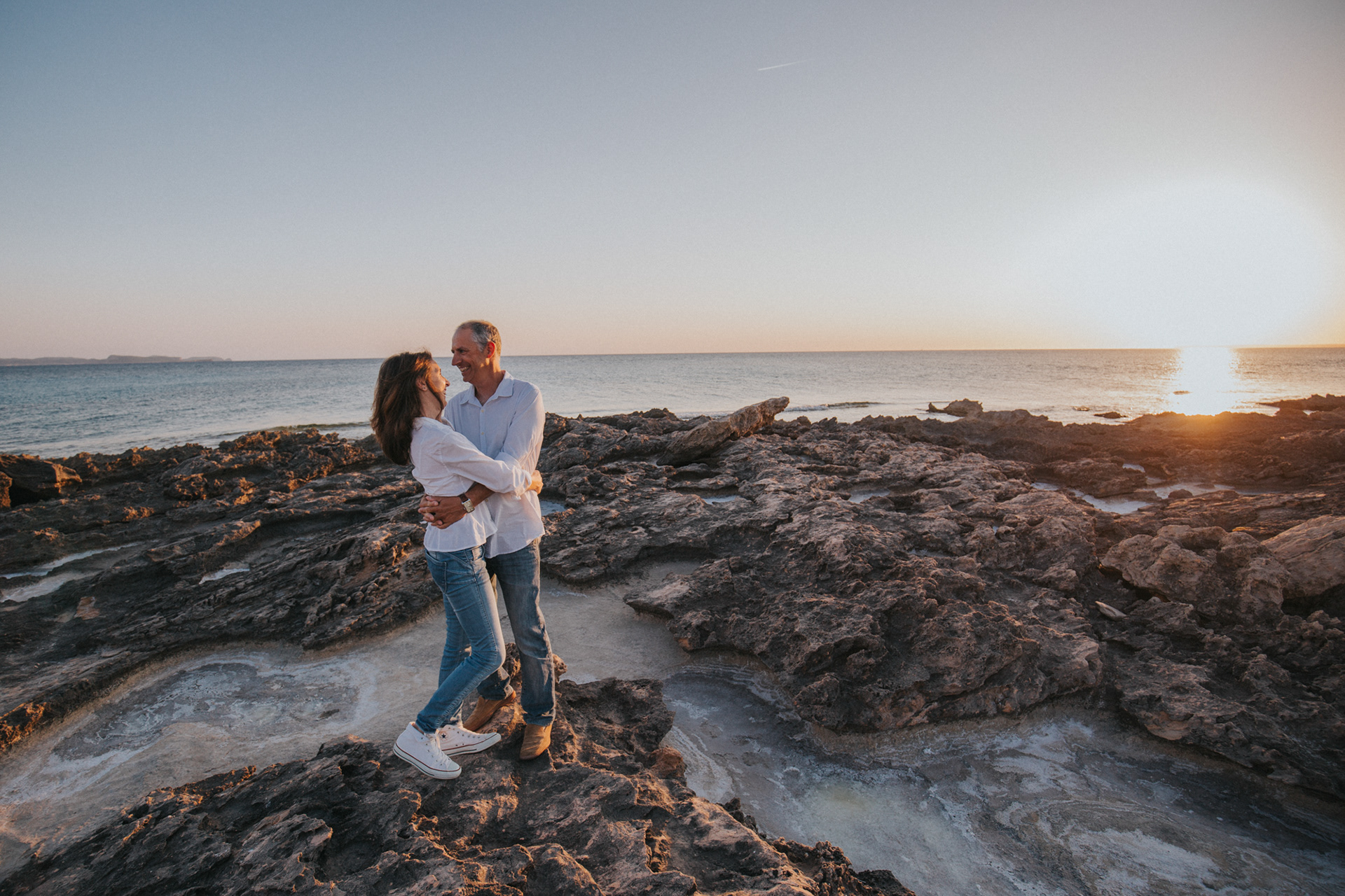 Fotoshooting am Sonnenuntergang auf Mallorca