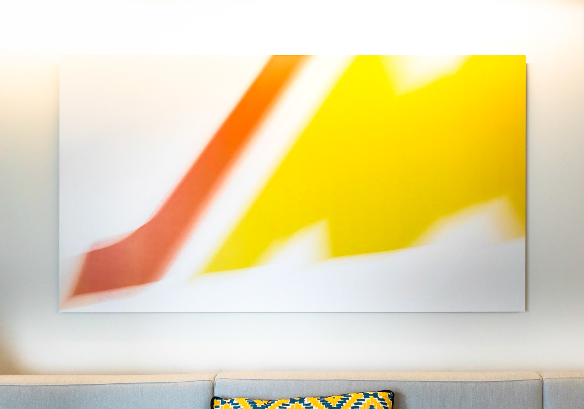 Blanc/Rouge/Jaune - série Rays, CNIT, Monoprix La Défense, Paris