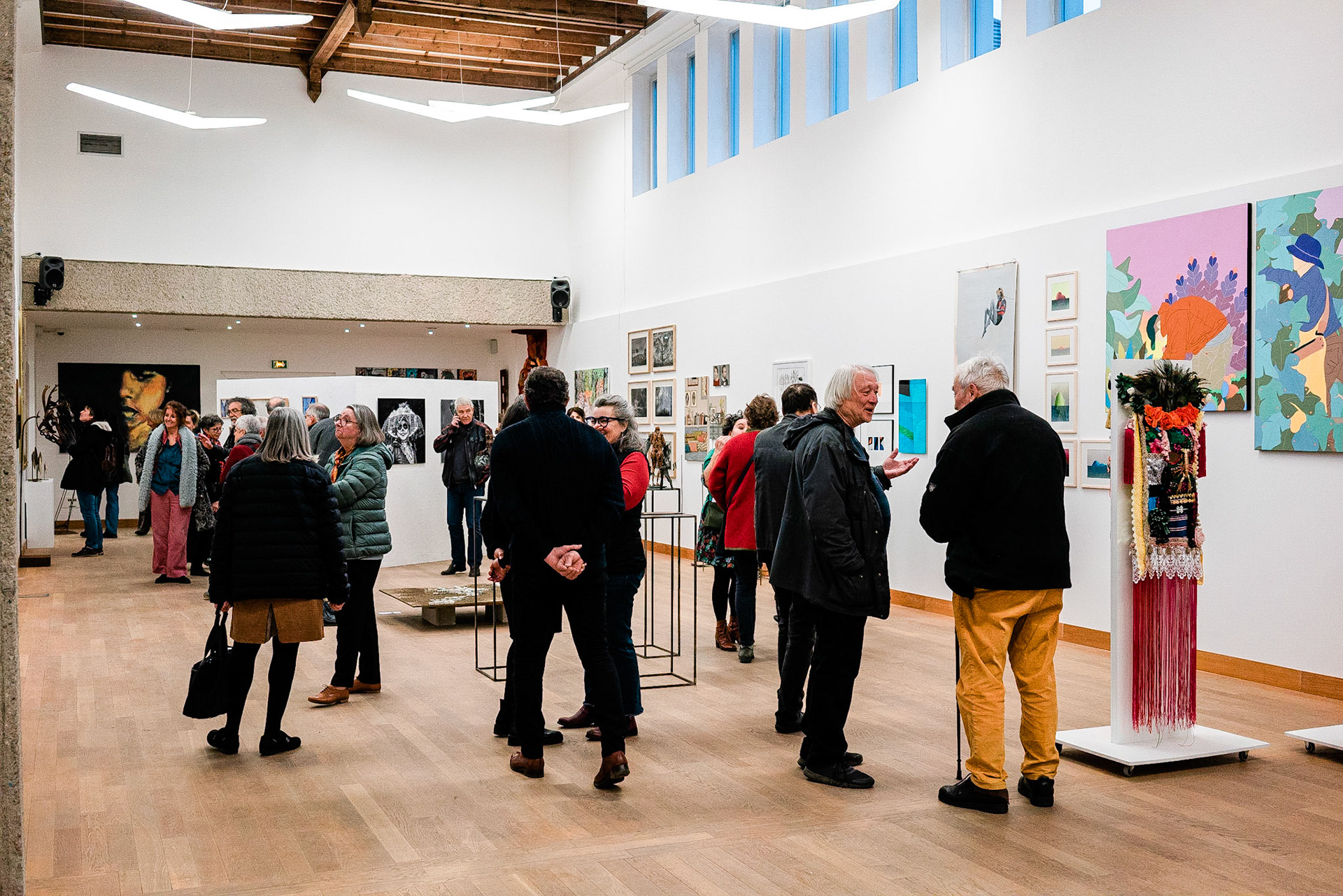 Compositions et figures, Exposition collective Grand Angle, au Centre d'art contemporain de la Chapelle-Clairefontaine à Clairefontaine-en-Yvelines, Mars 2022