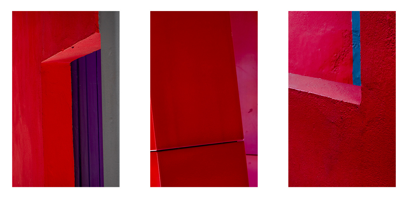Composition rouge et rose