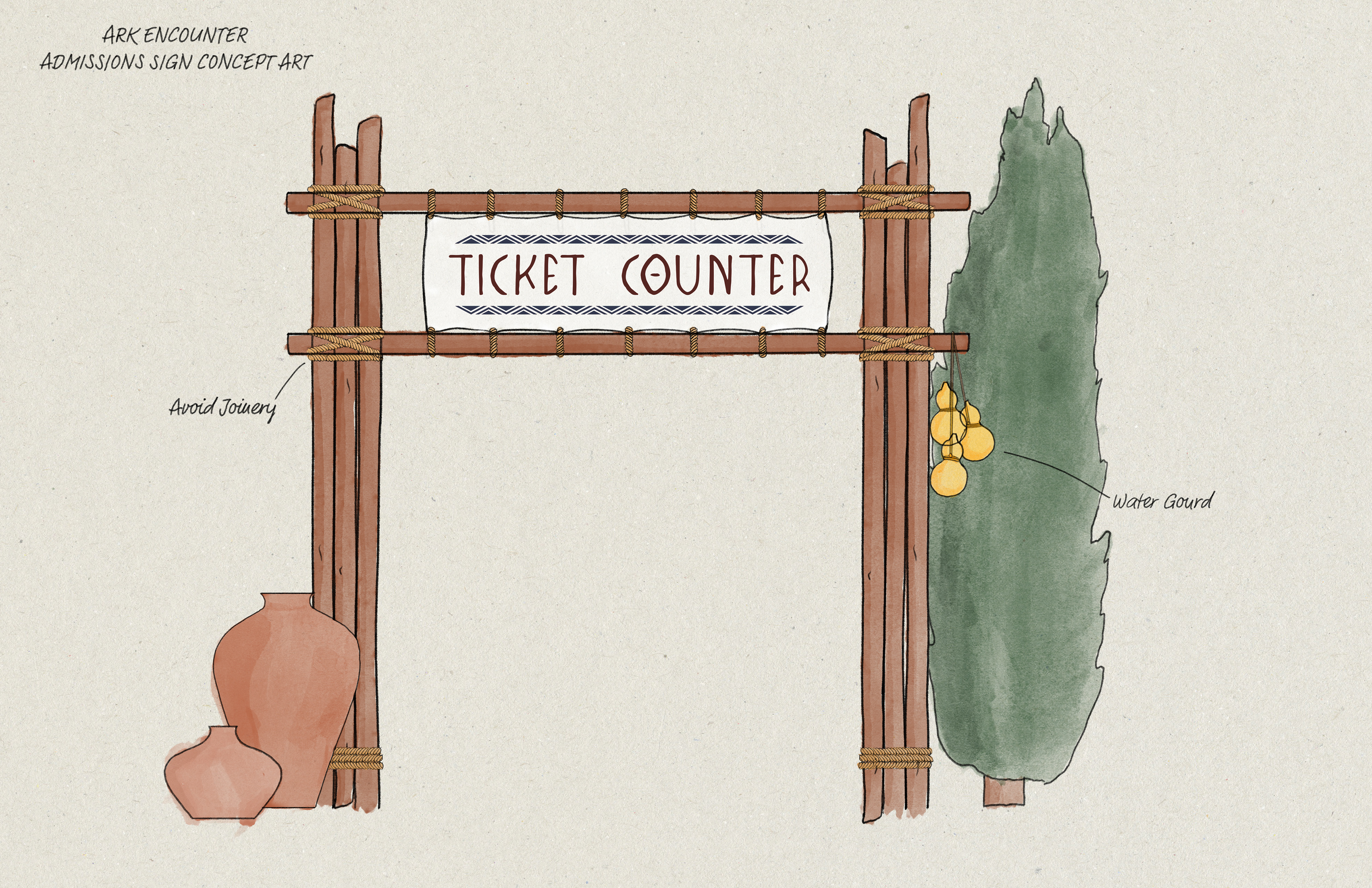 Ticket Banner Concept Art