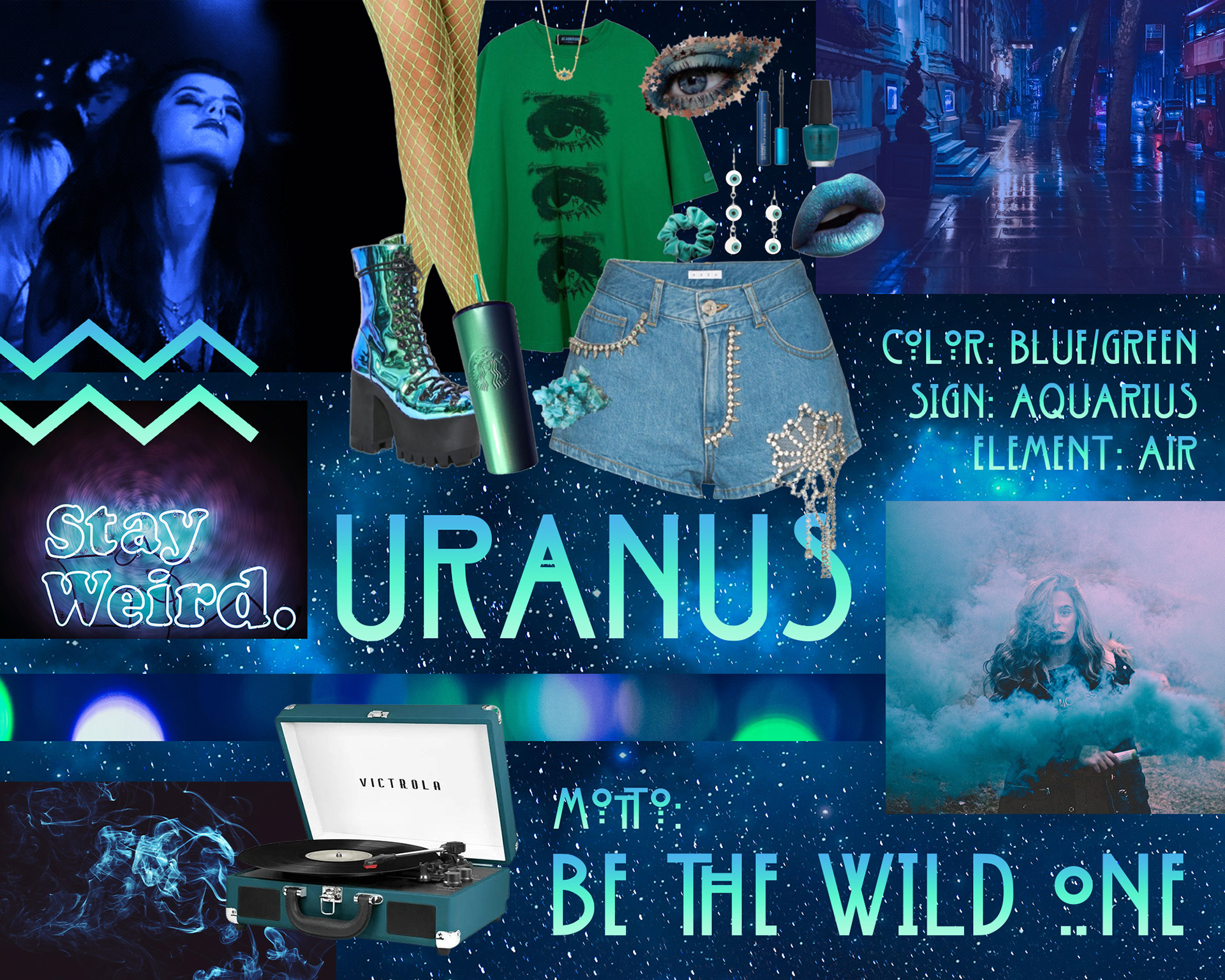 Our first step after being assigned our planet was to make a mood board based on the persona we had created.