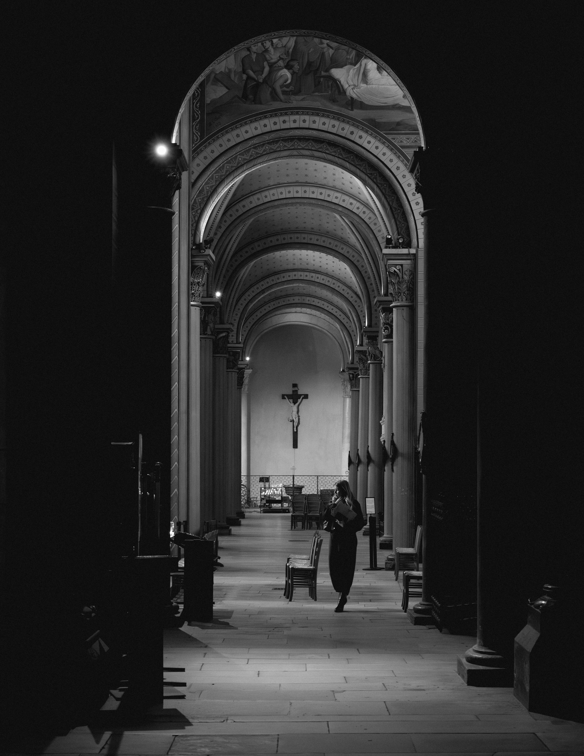 Through the nave of Saint-Germain-des-Prés