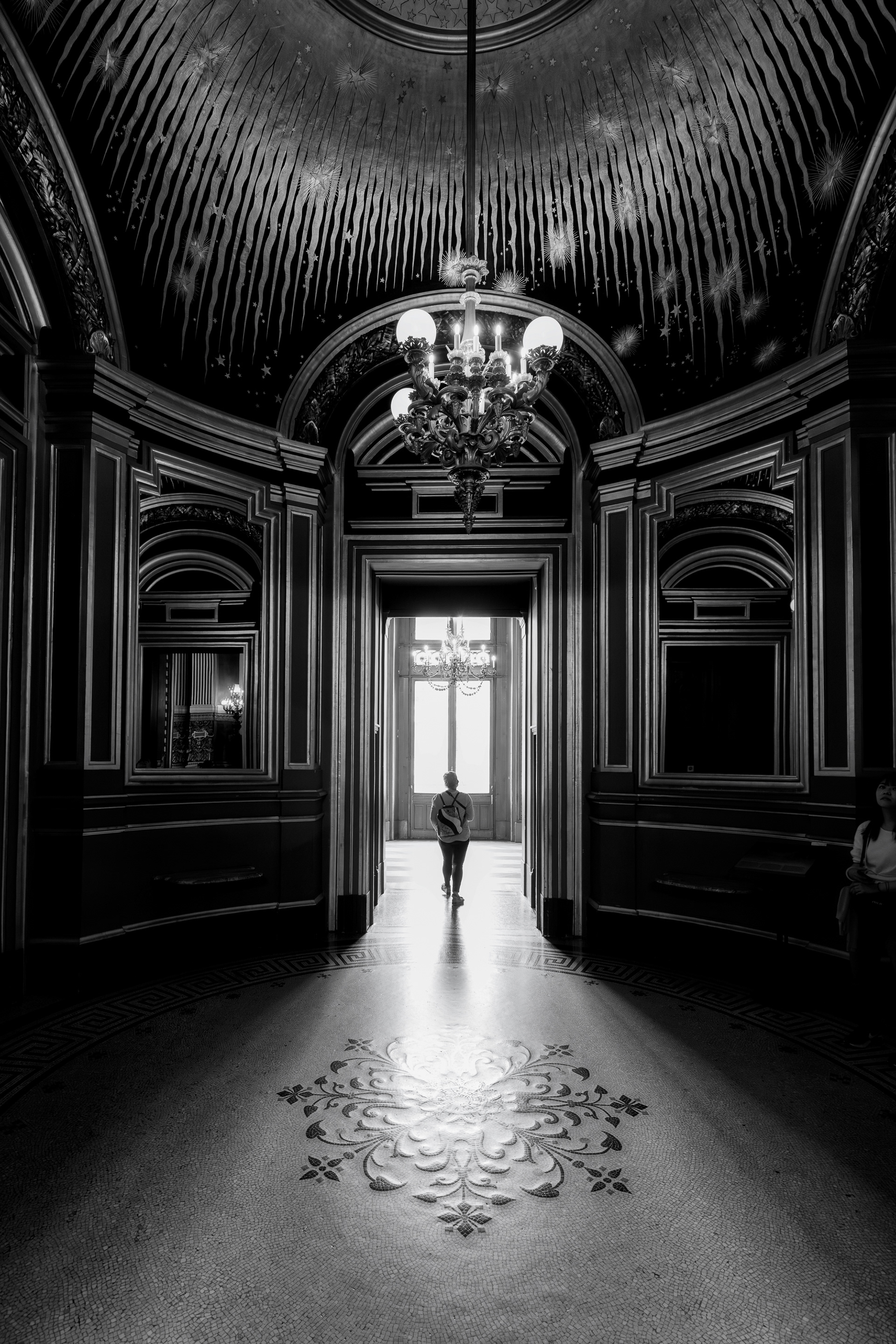 Light and ornament inside the Palais Garnier