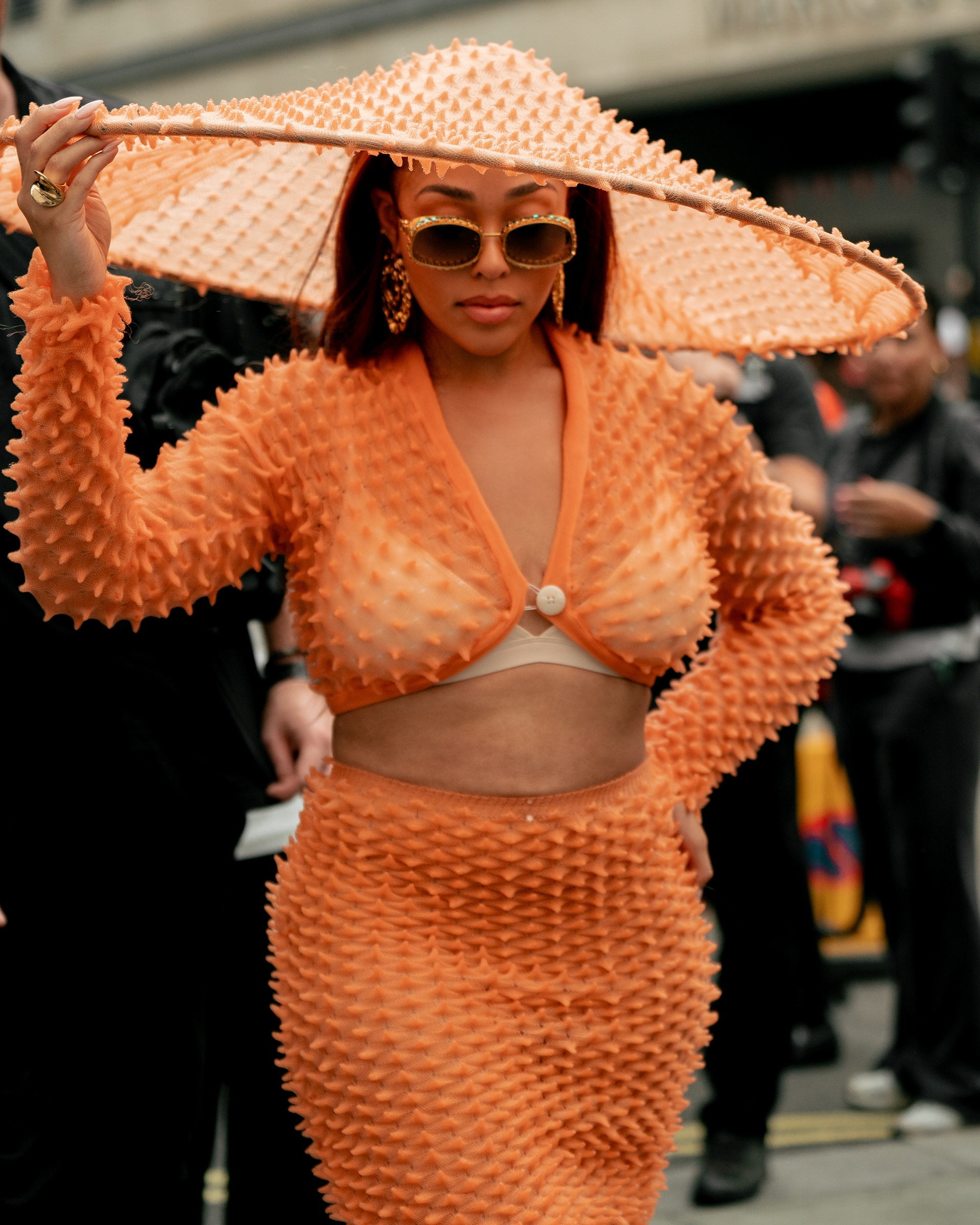 JORDIE WOODS AT CHET LO - LONDON FASHION WEEK