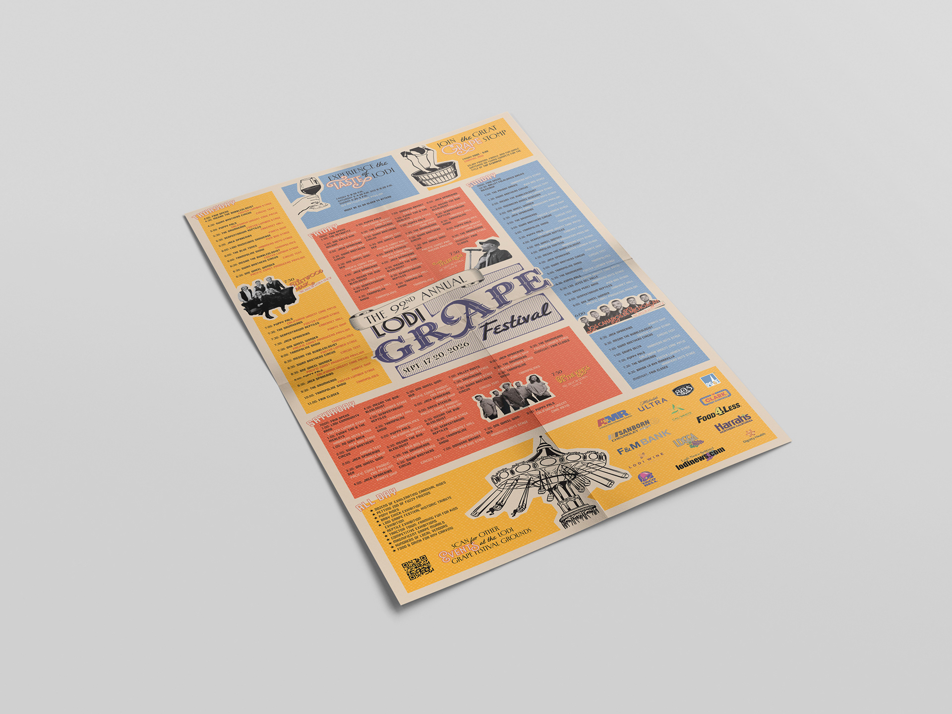 Mockup of Event Program Poster