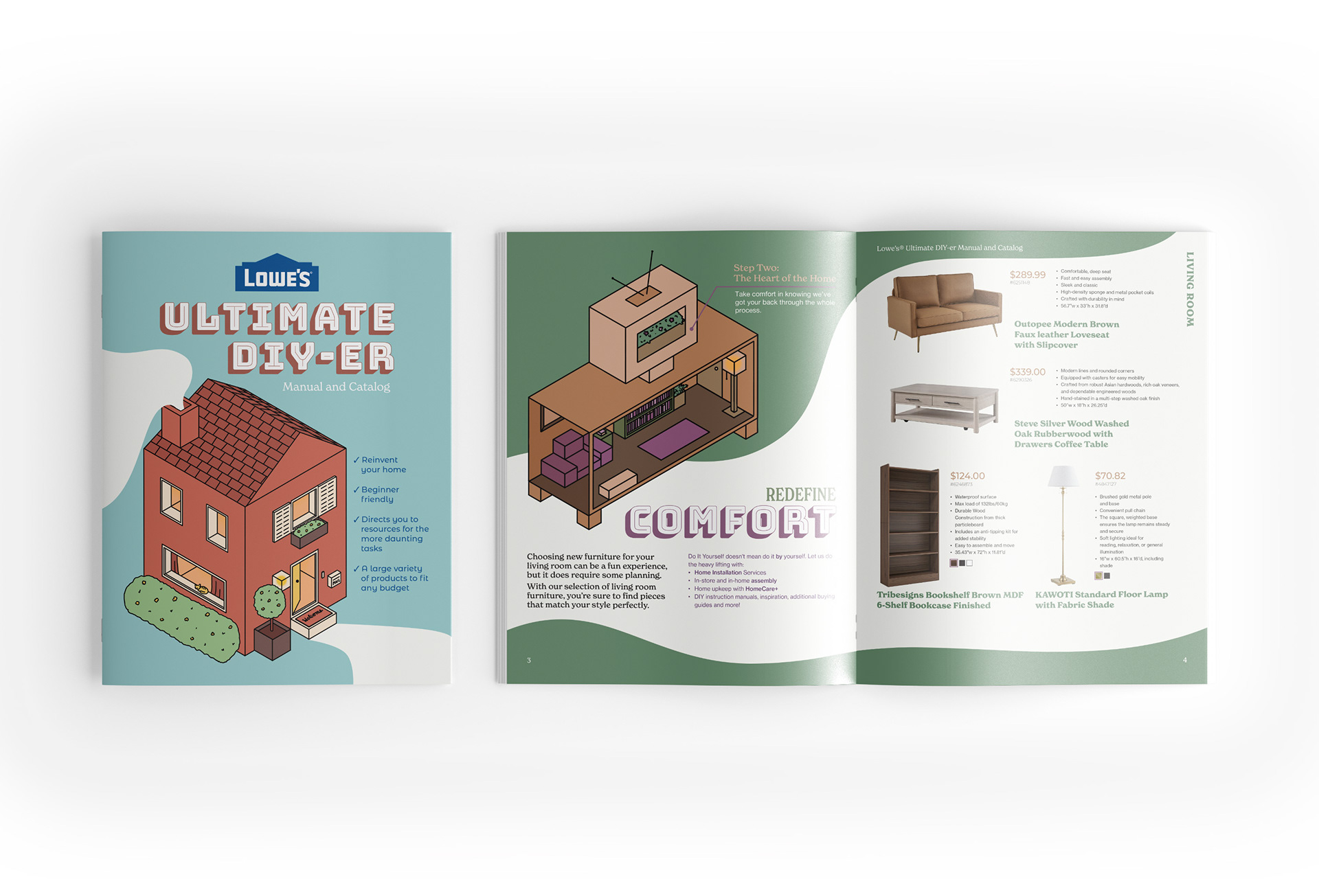Lowe's Ultimate DIY-er Catalog Cover and Spread