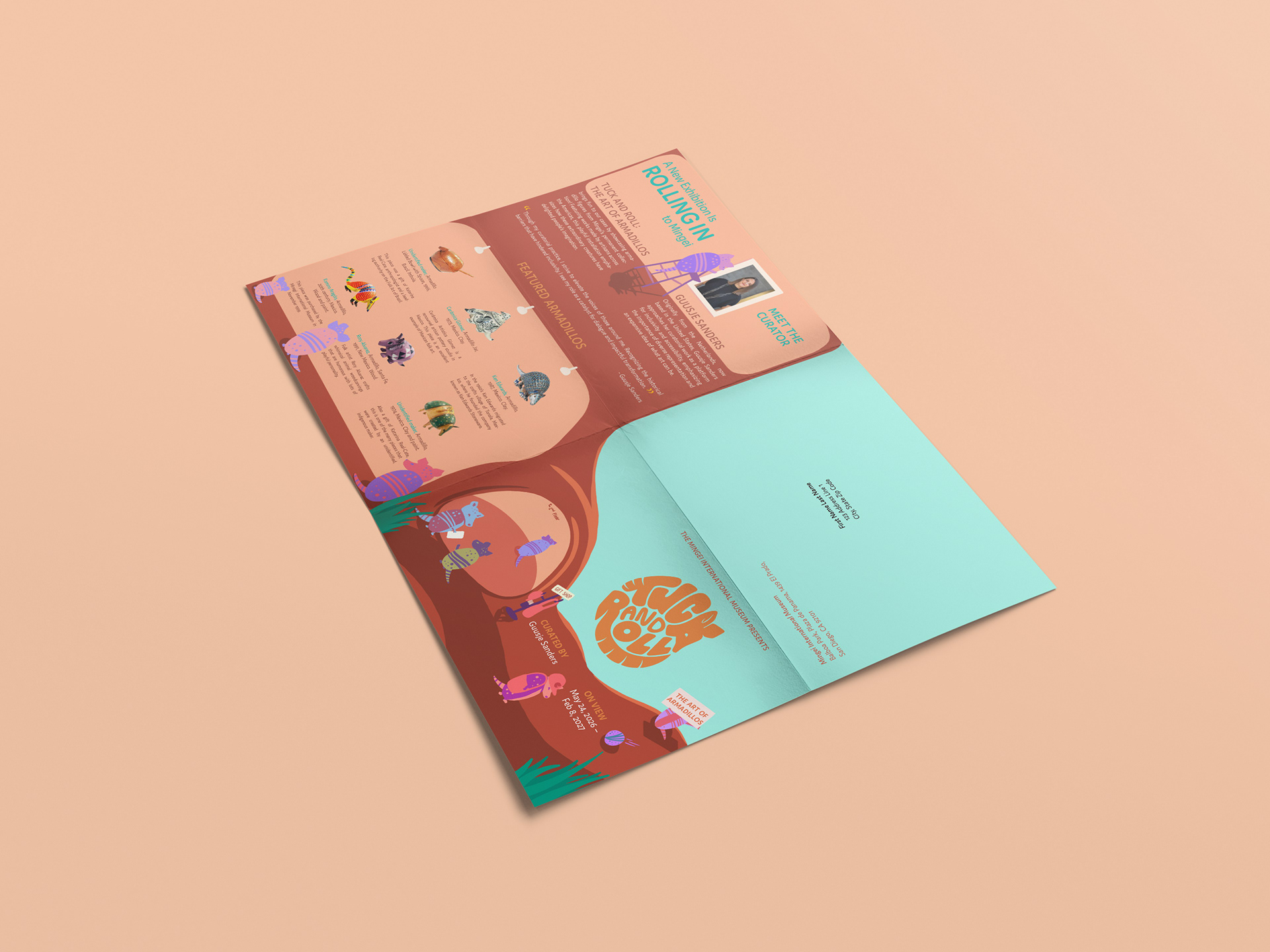 Tuck and Roll: The Art of Armadillos poster back, unfolded