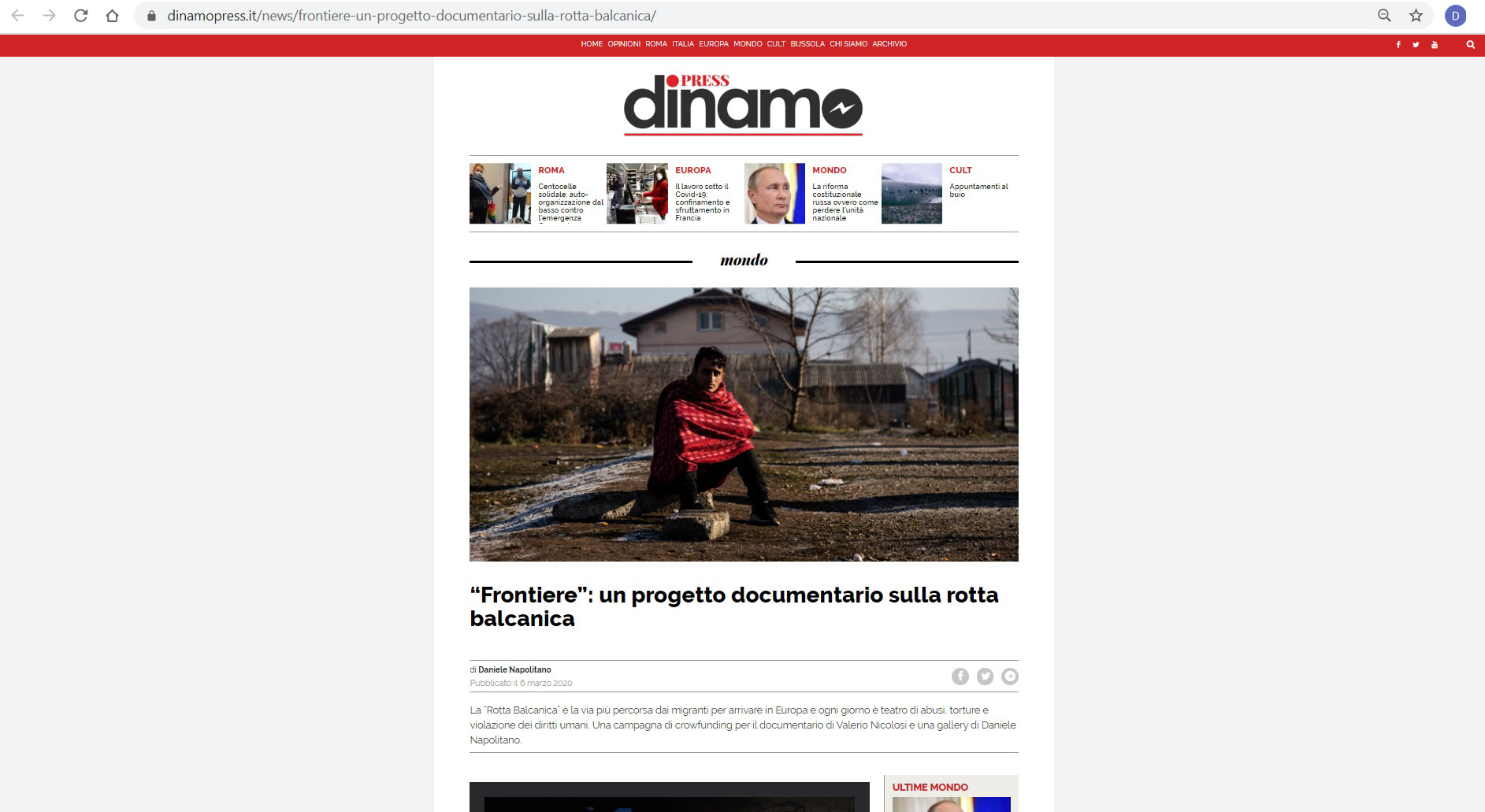 https://www.dinamopress.it/news/frontiere-un-progetto-documentario-sulla-rotta-balcanica/