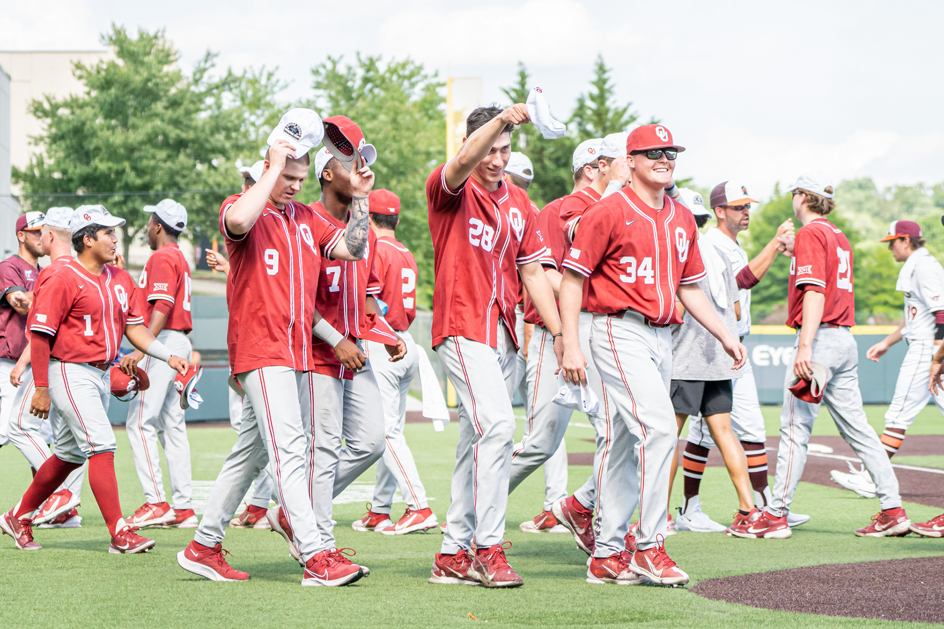 POST-GAME VS VIRGINIA TECH CELEBRATION (GAME 3)