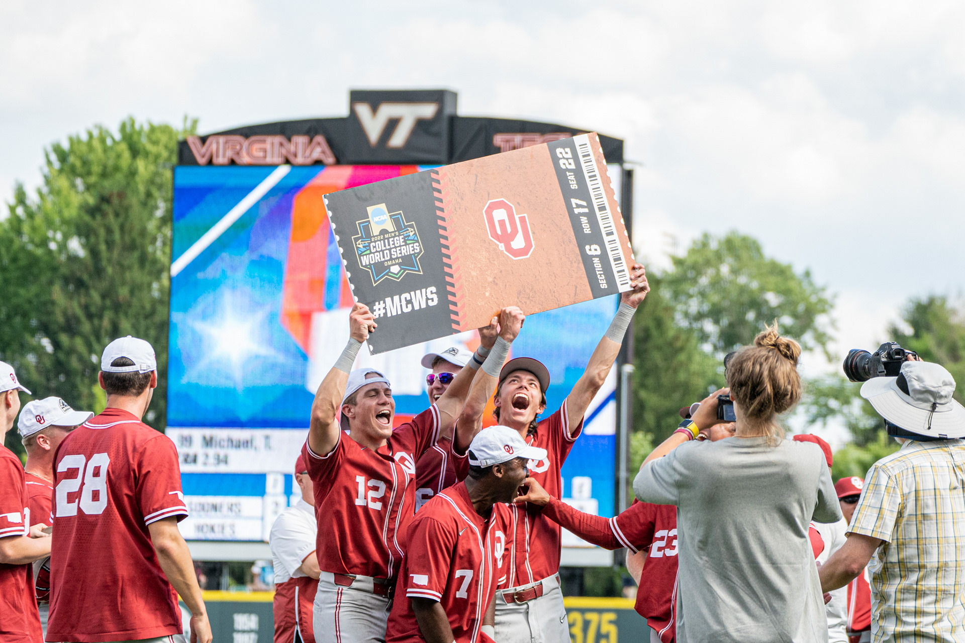 POST-GAME VS VIRGINIA TECH CELEBRATION (GAME 3)